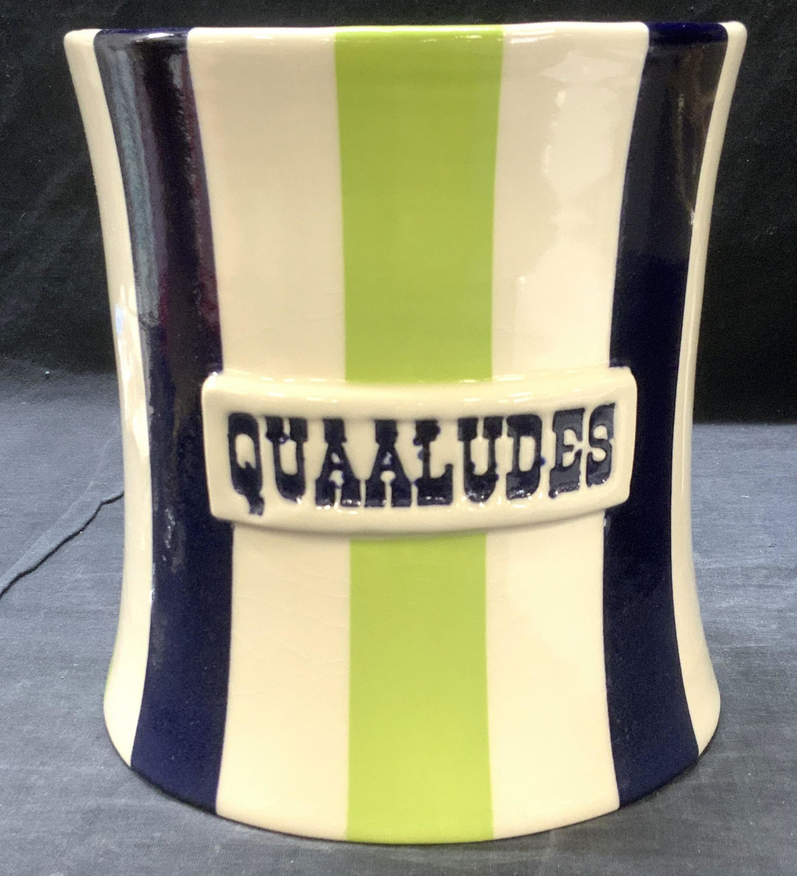 Jonathan ADLER Quaaludes Ceramic Jar, Signed (1 of 6)
