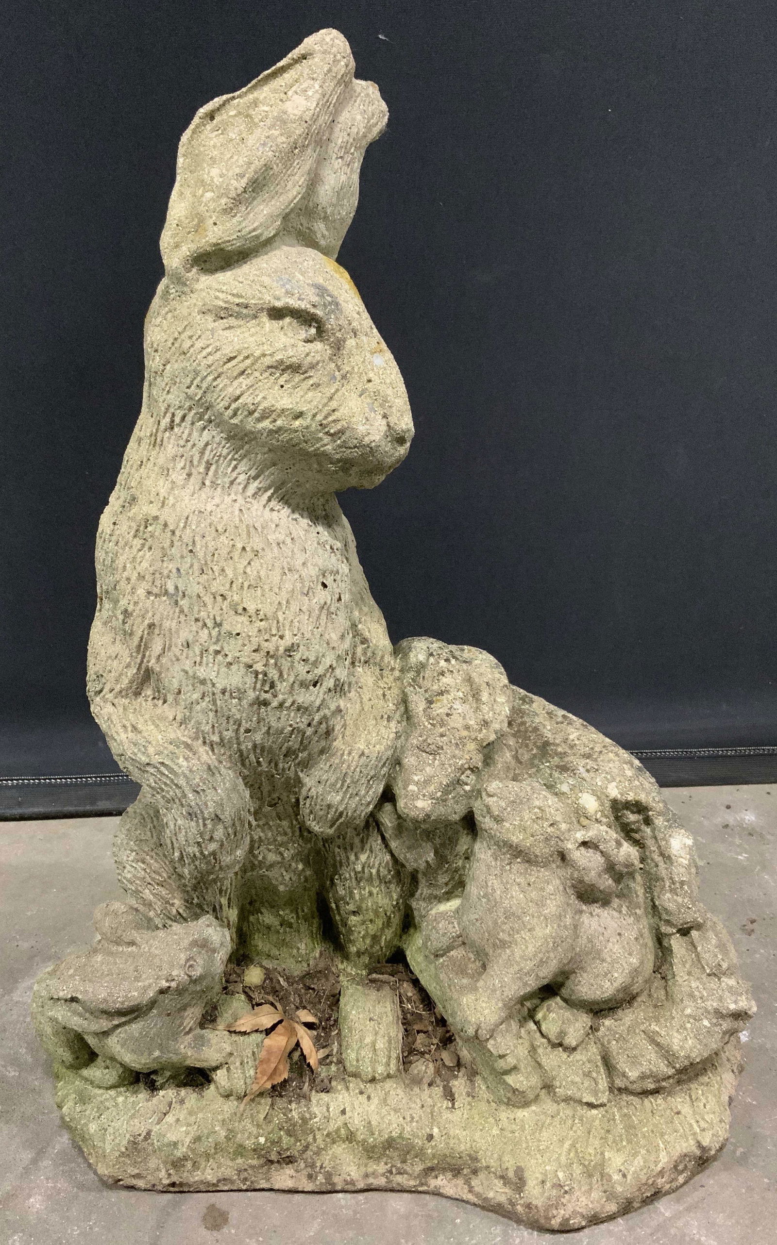 Cast Cement Rabbit Garden Statuary 19 in H (1 of 9)