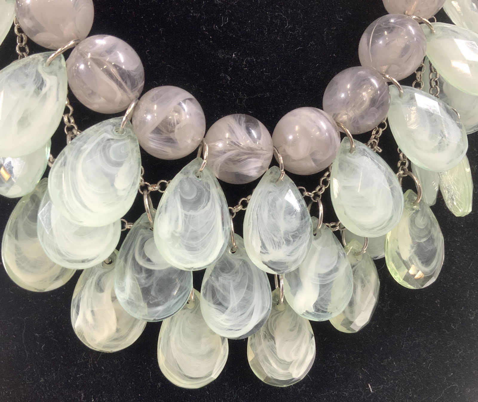 Tiered Chunky Beaded Statement Necklace (1 of 5)