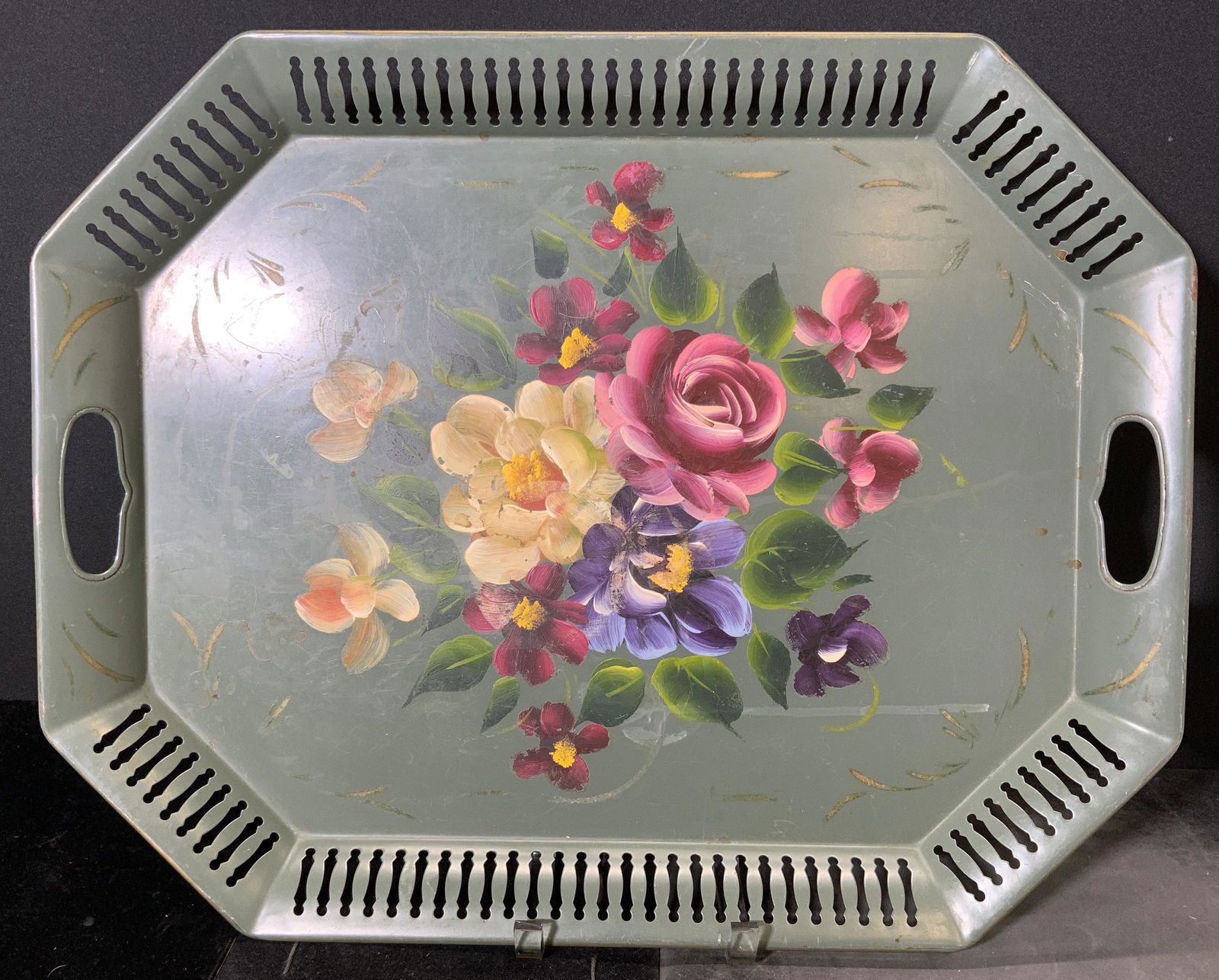 Hand Painted Toleware Tray (1 of 5)