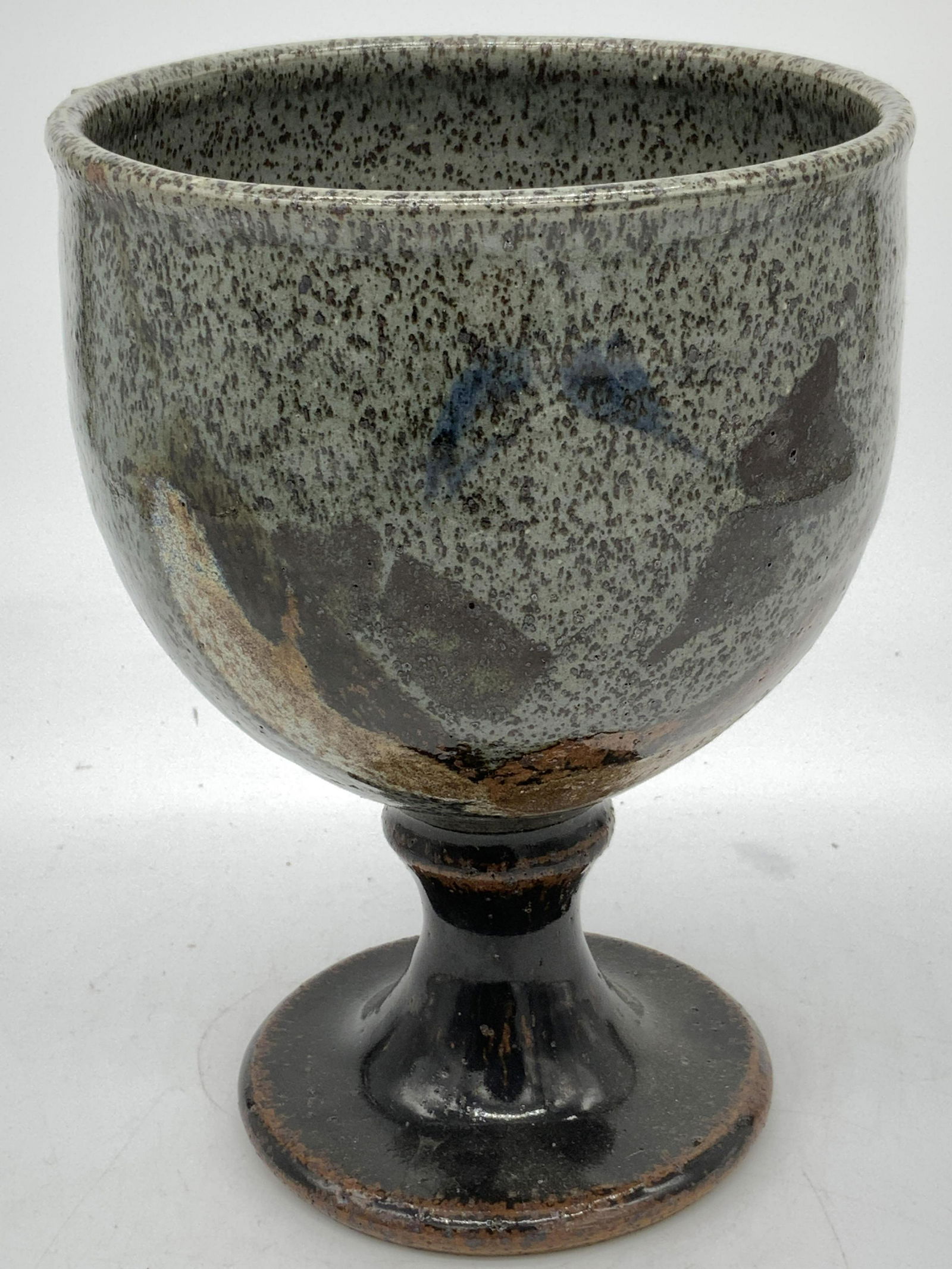Glazed Ceramic Footed Vessel (1 of 4)