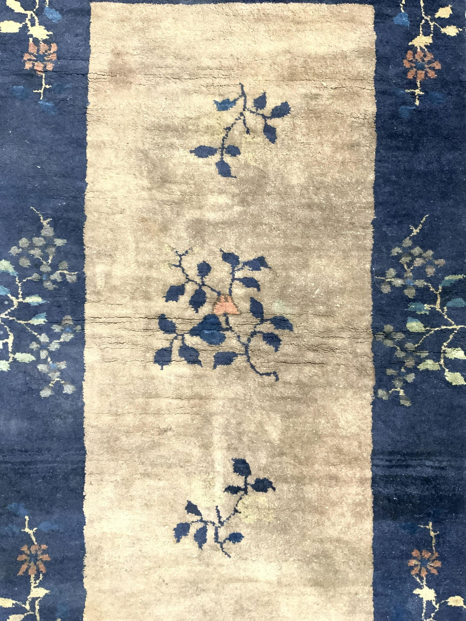 Vintage Handmade Chinese Art Deco Wool Rug (1 of 7)