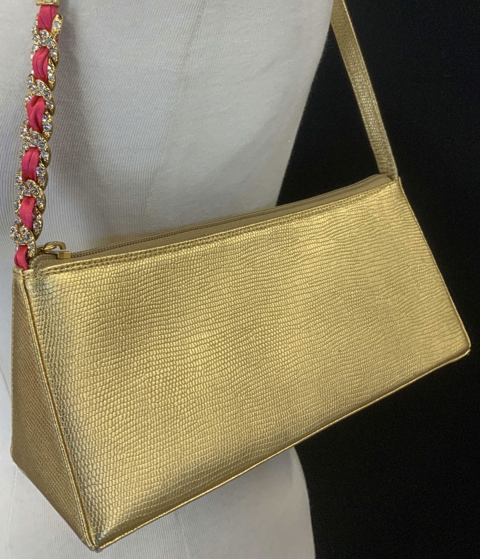 Faux Lizard BEVERLY FELDMAN Handbag, duster (1 of 7)