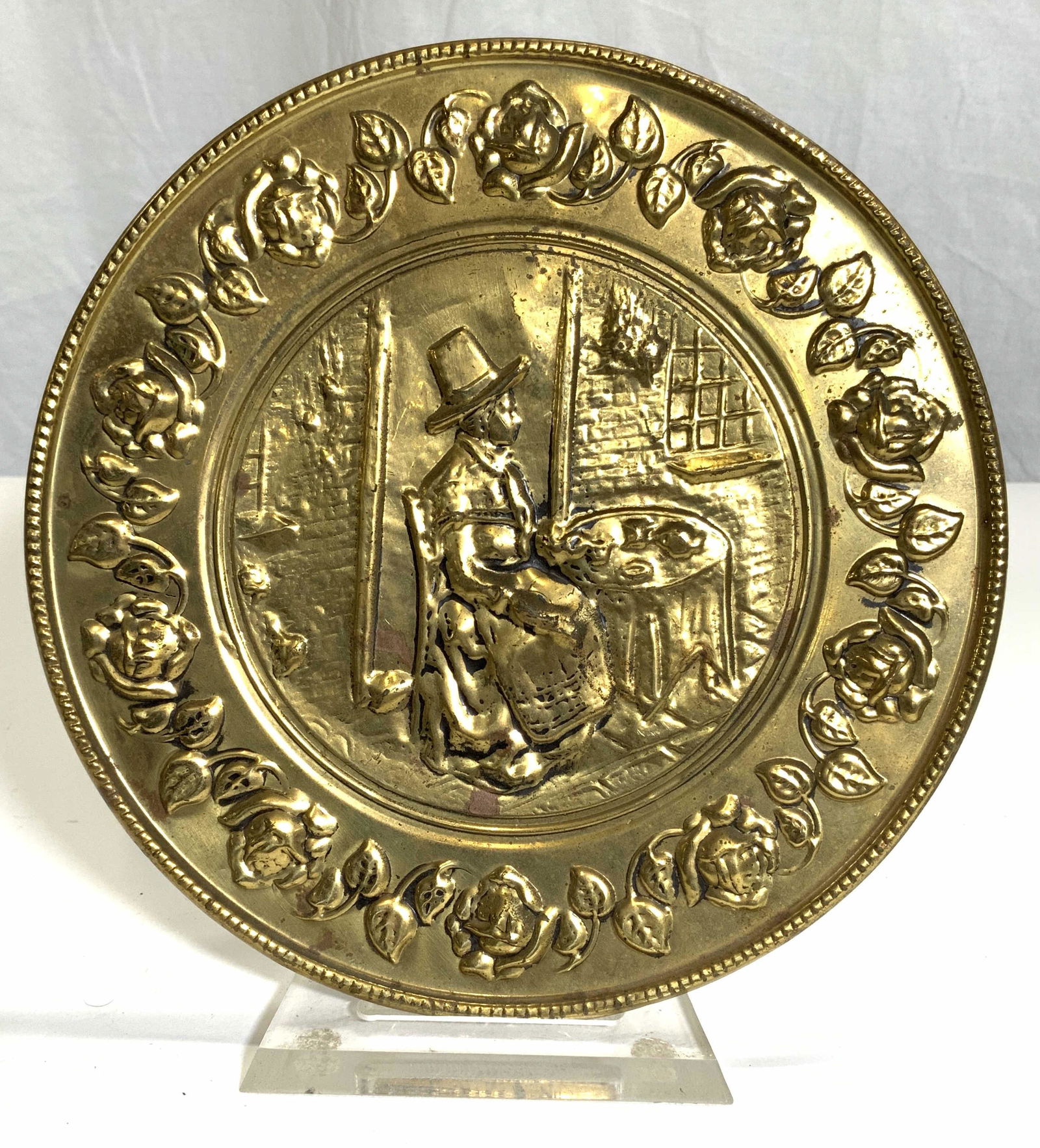 Vintage Metal Wall Hanging In Relief (1 of 7)