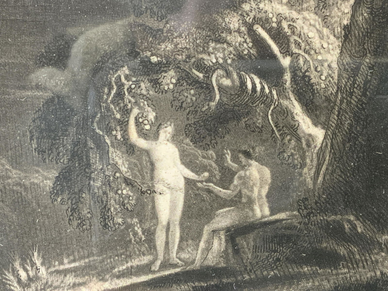 JOHN MARTIN Adam & Eve Mezzotint Engraving (1 of 6)