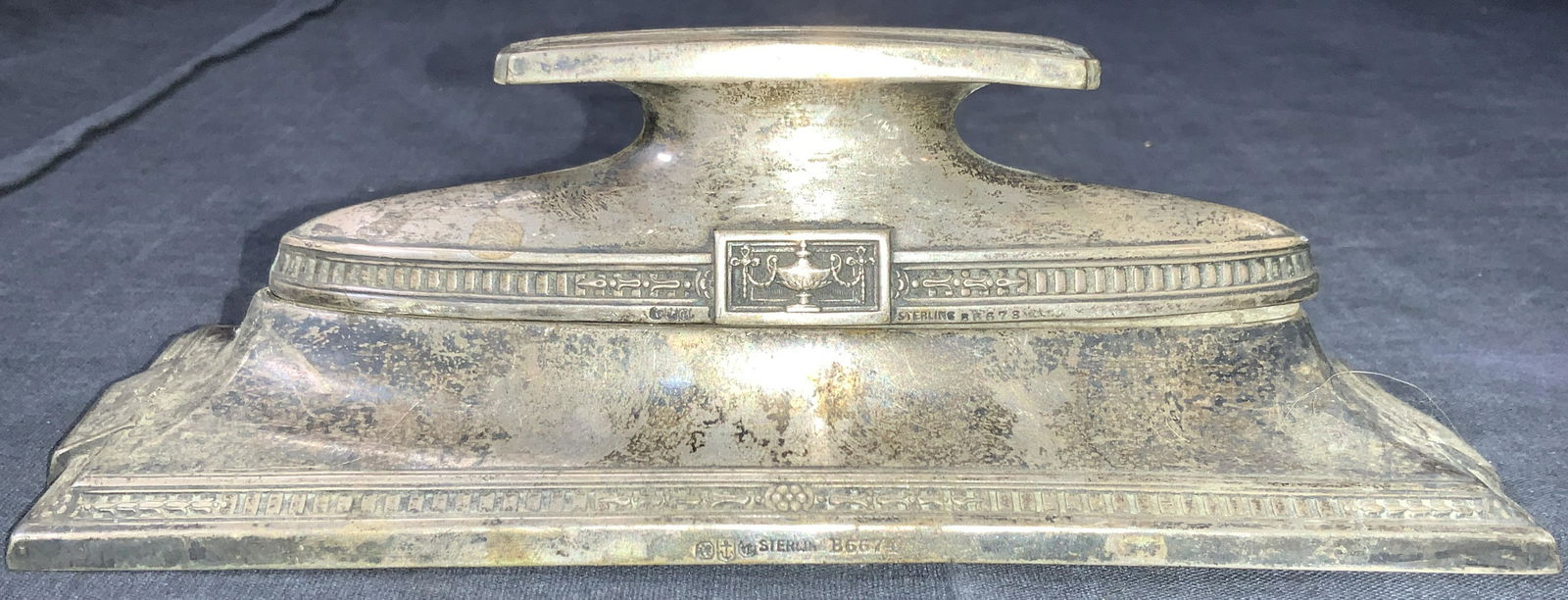 Vintage Sterling Silver Ink Blotter with Stand (1 of 9)