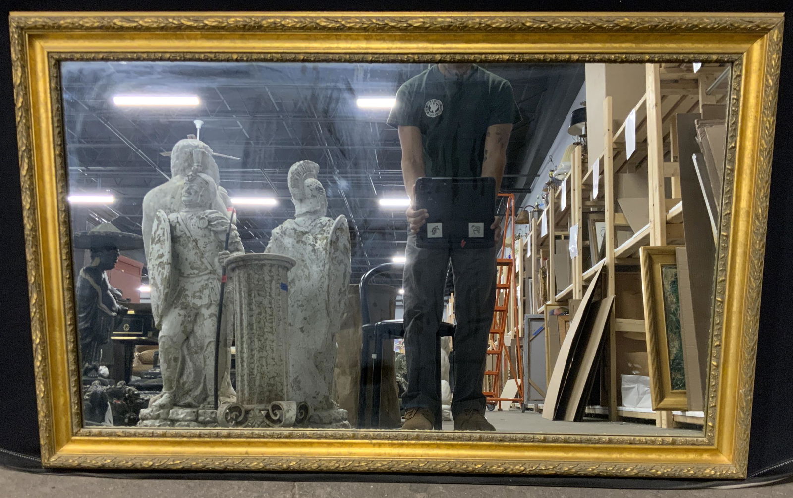 Large Gilt Frame Wall Mirror (1 of 6)