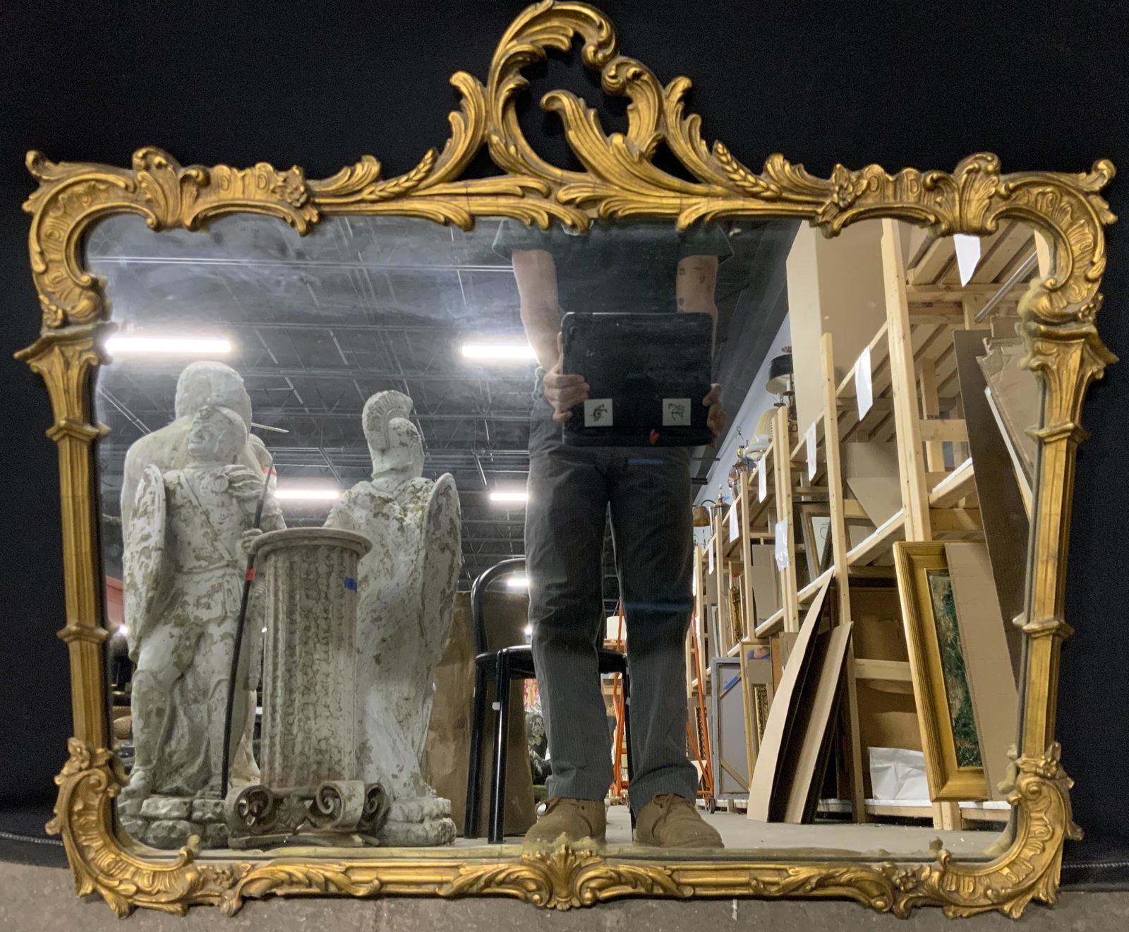 Vintage Gilt Frame Wall Mirror (1 of 6)