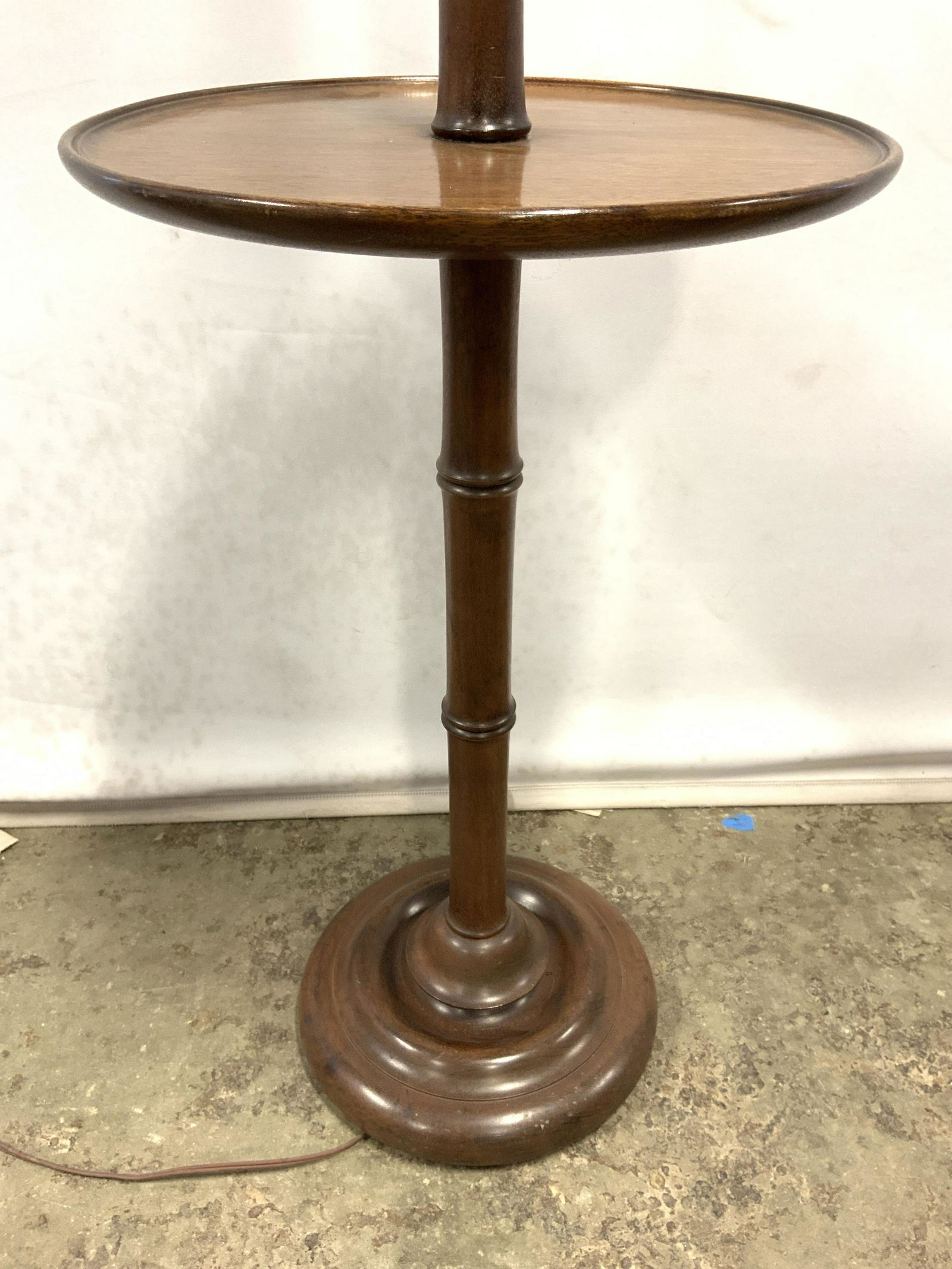 Vintage Wooden Floor Lamp Table (1 of 10)