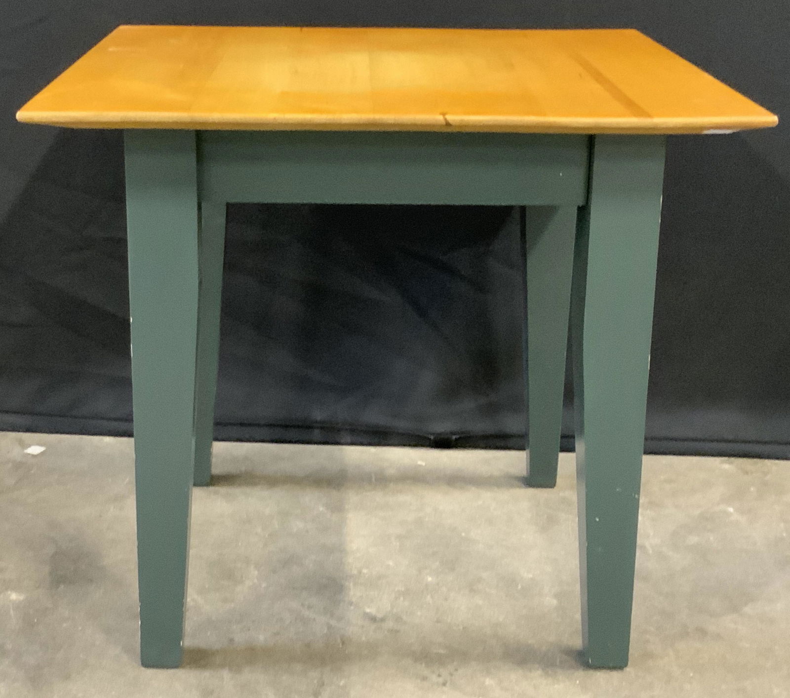 Vintage Low Painted Table W/ Maple Top (1 of 8)