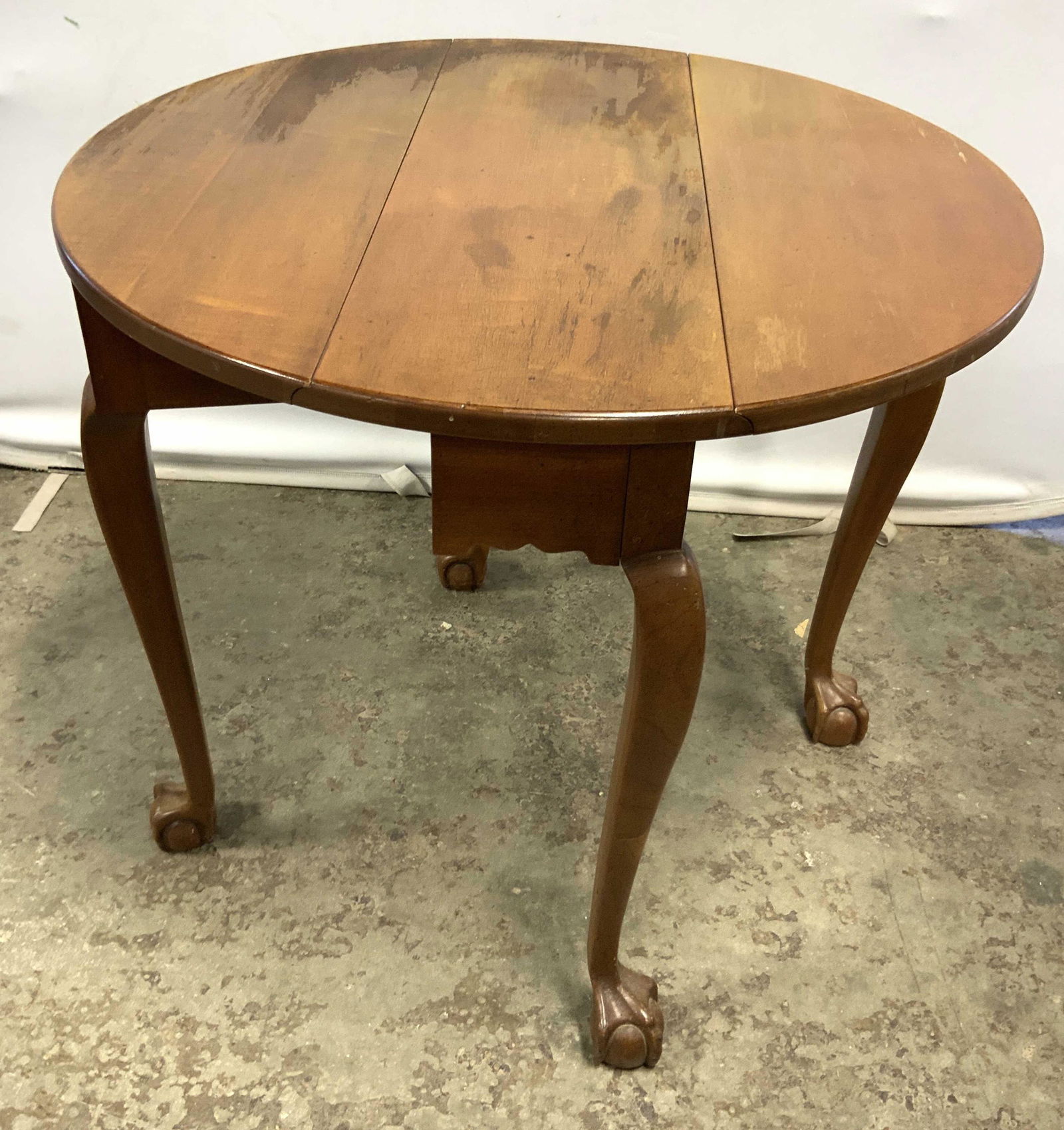 Vintage Gate Leg Wooden Drop Leaf Side Table (1 of 10)