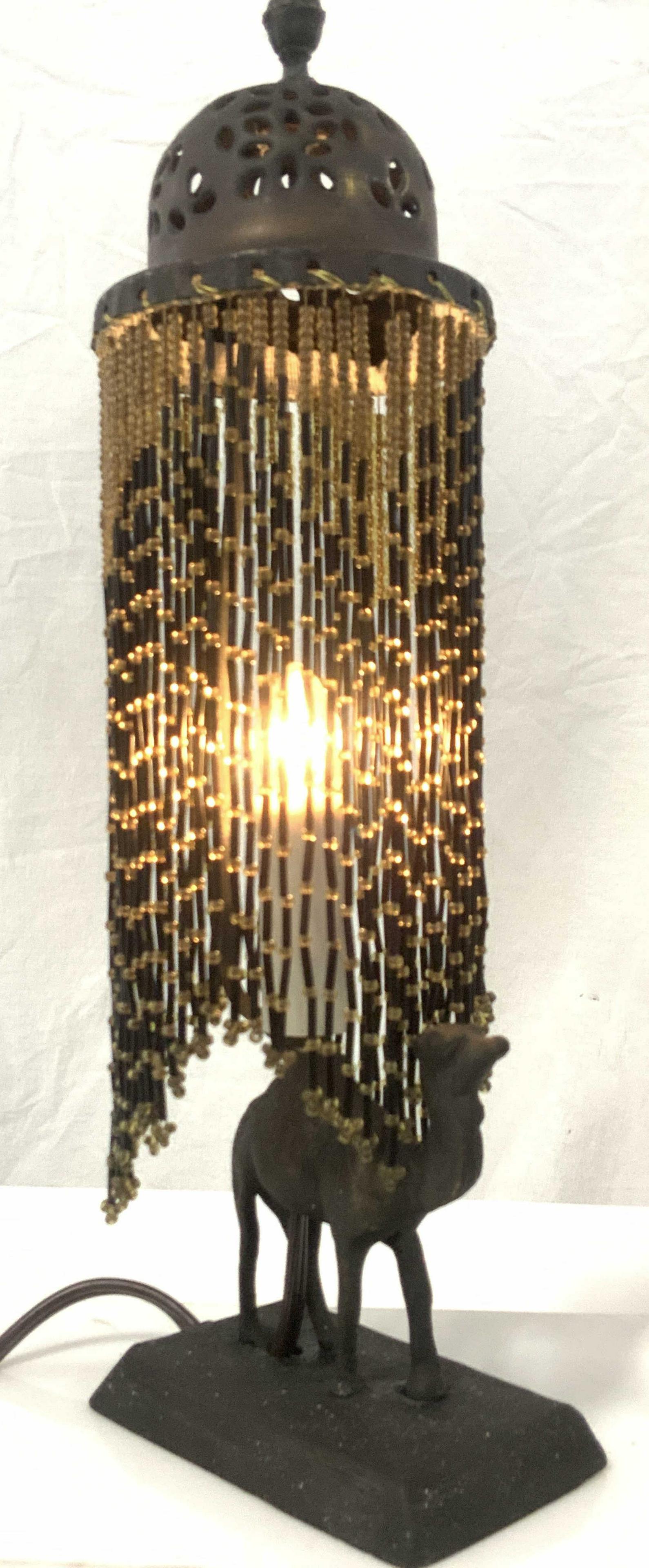 Middle Eastern Camel & Bead Table Lamp (1 of 11)