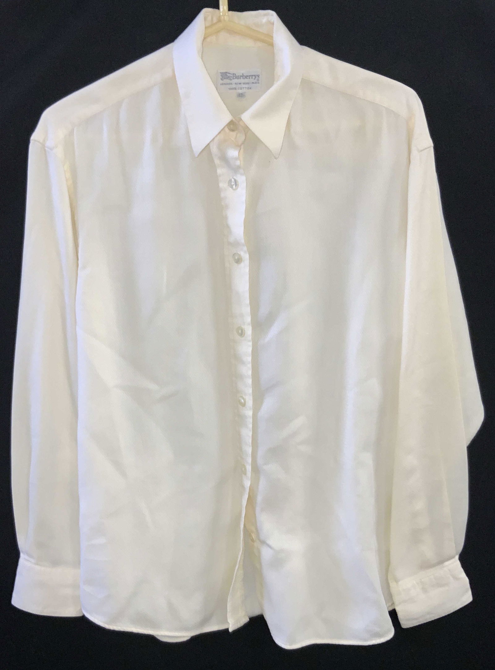 BURBERRY Vintage Cotton Button Up Blouse (1 of 8)