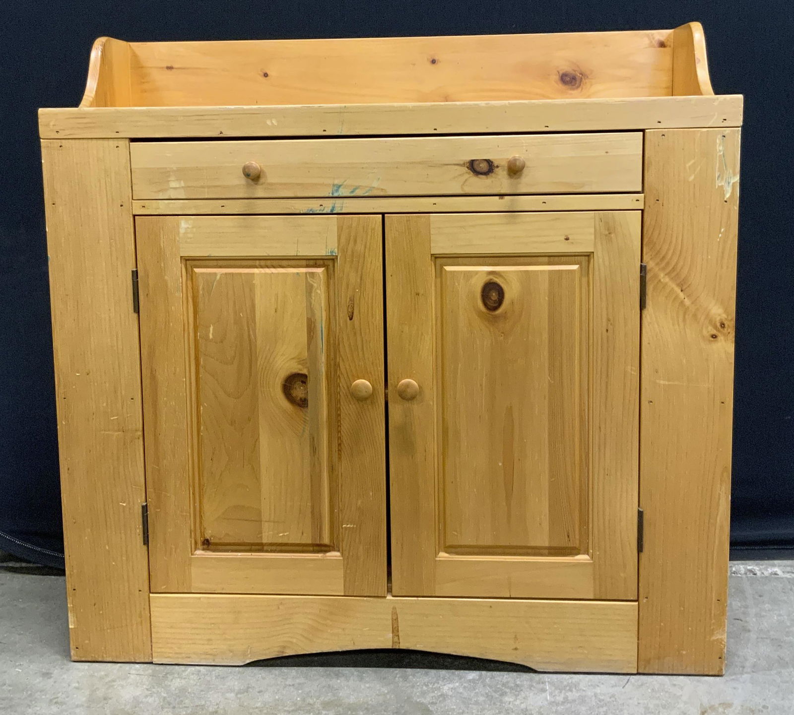 Vintage Wooden Wash Stand Cabinet (1 of 7)