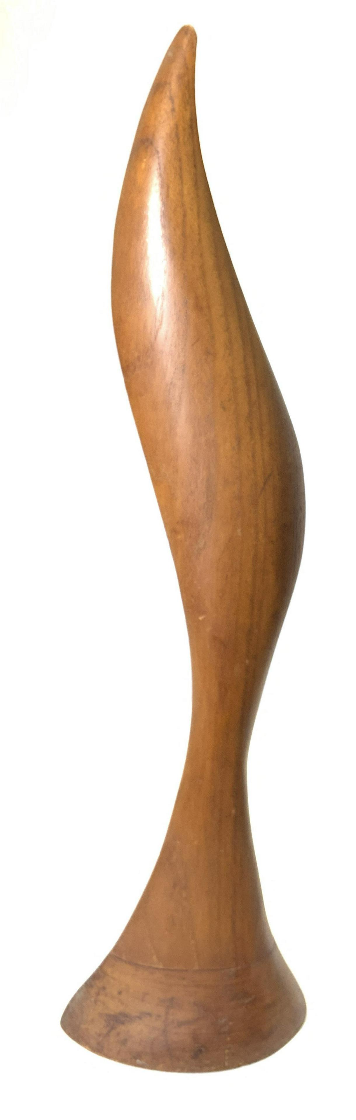 Abstract Carved Wooden Tabletop Sculpture (1 of 8)