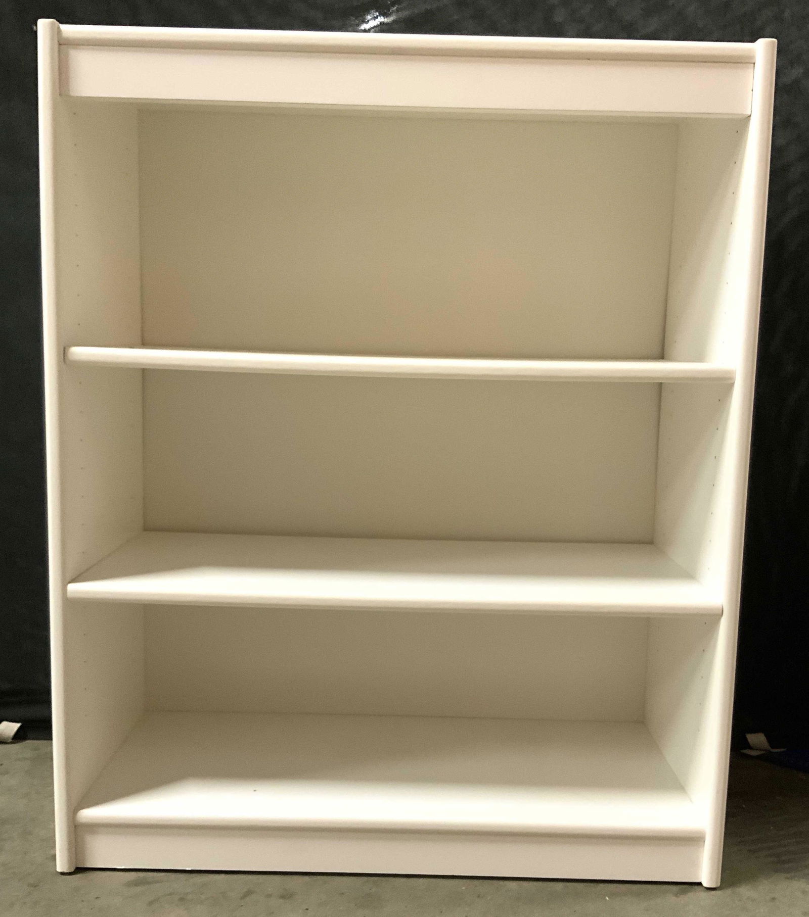 Vintage White Veneer Bookshelf (1 of 8)