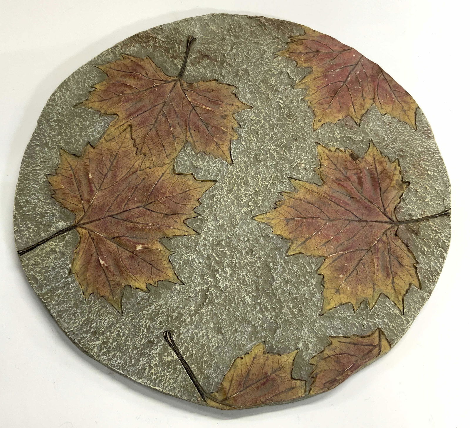 Vintage Composite Wall Hanging W Leaf Detail (1 of 7)