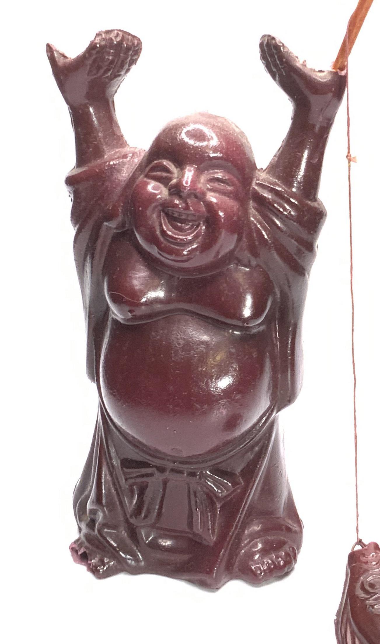 Vintage Composite Fishing Buddha Figural (1 of 10)