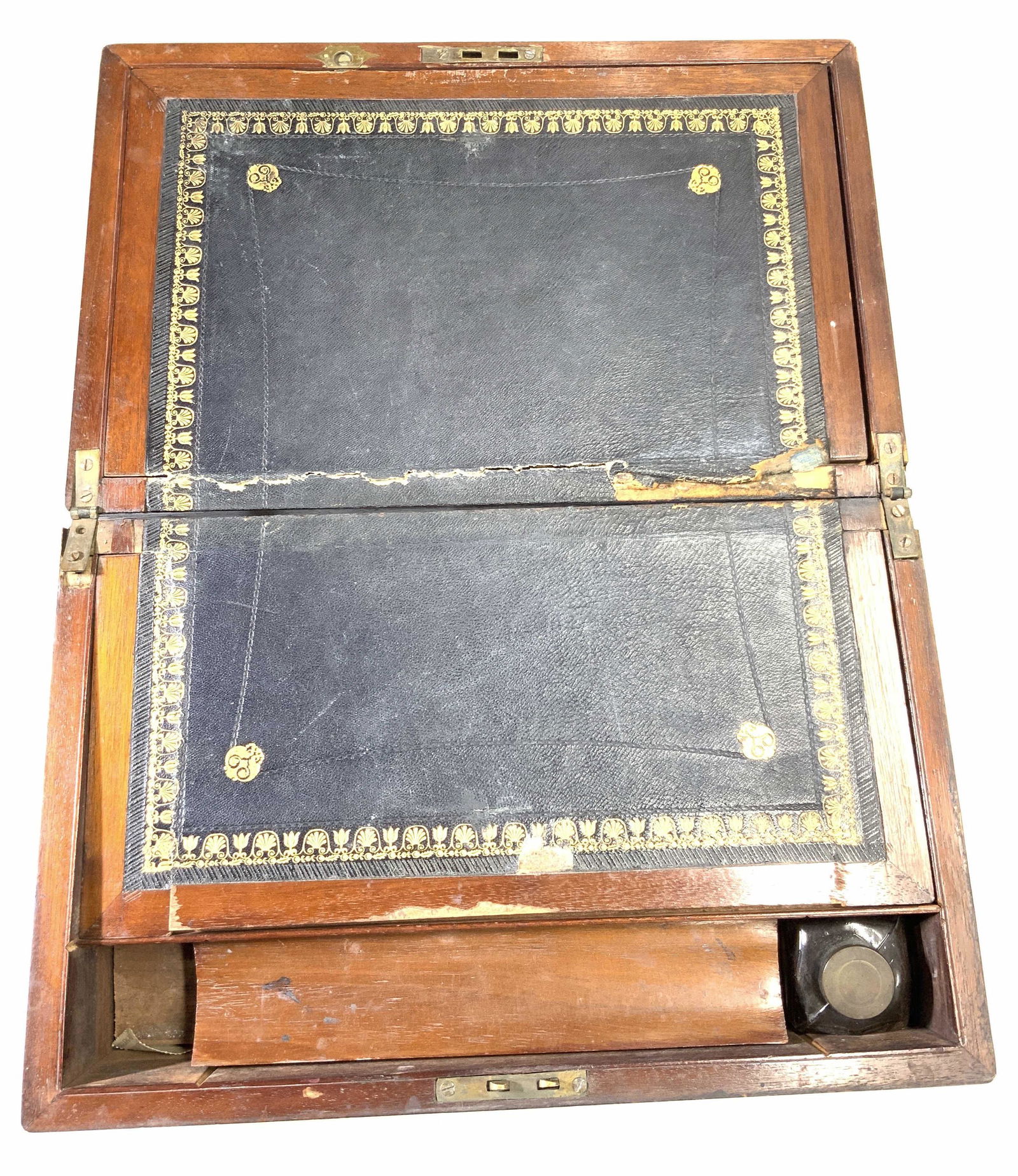 Vintage Polished Wooden Portable Writing Desk (1 of 10)