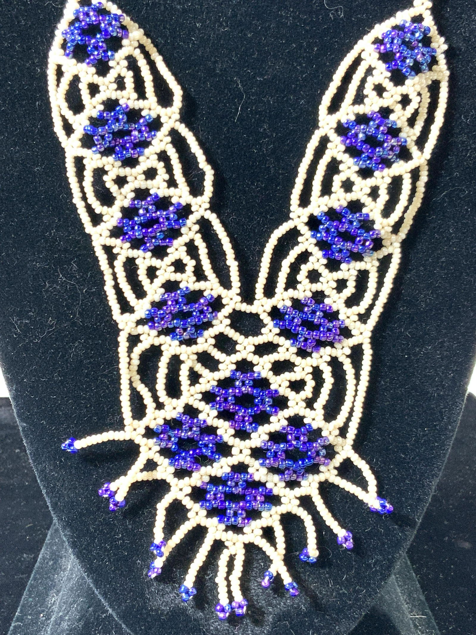 Vintage Seed Bead Statement Necklace (1 of 6)