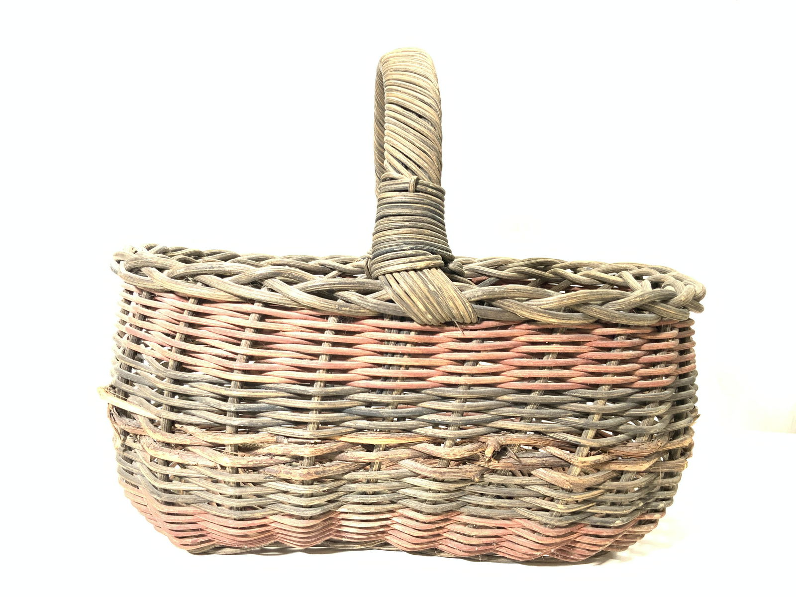 Woven Dyed Wicker Basket (1 of 8)