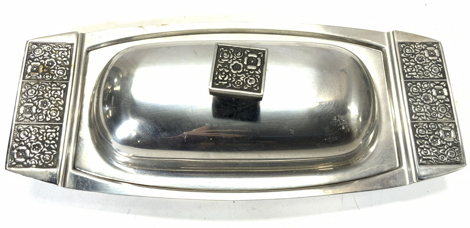 Stanley Roberts Stainless Steel Butter Dish W Lid (1 of 8)