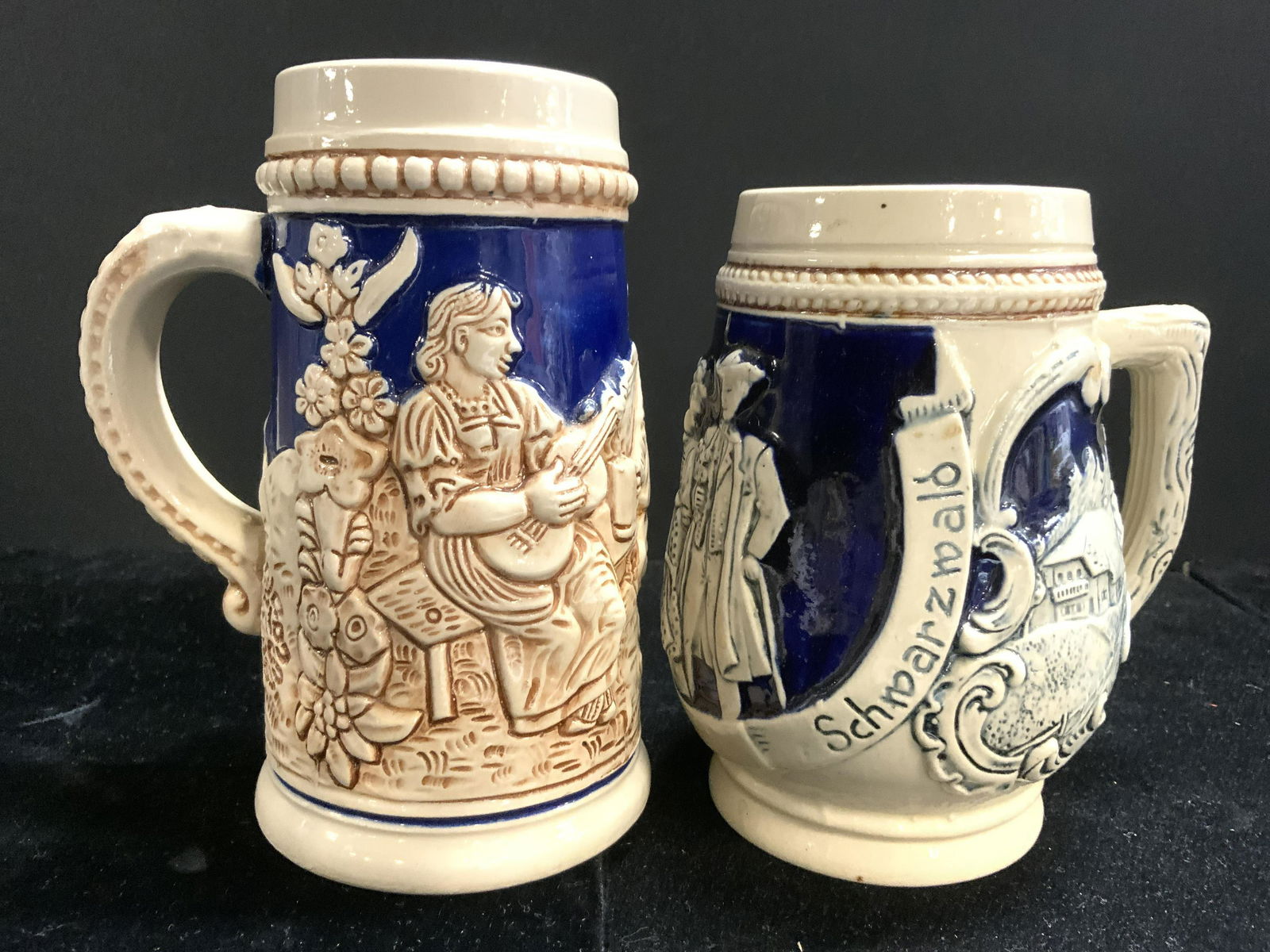 Lot 2 Vintage German Ceramic Beer Steins (1 of 10)