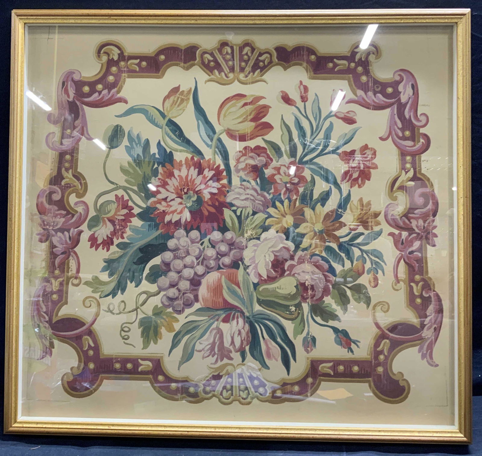 Framed Antique Style Wall Paper (1 of 10)