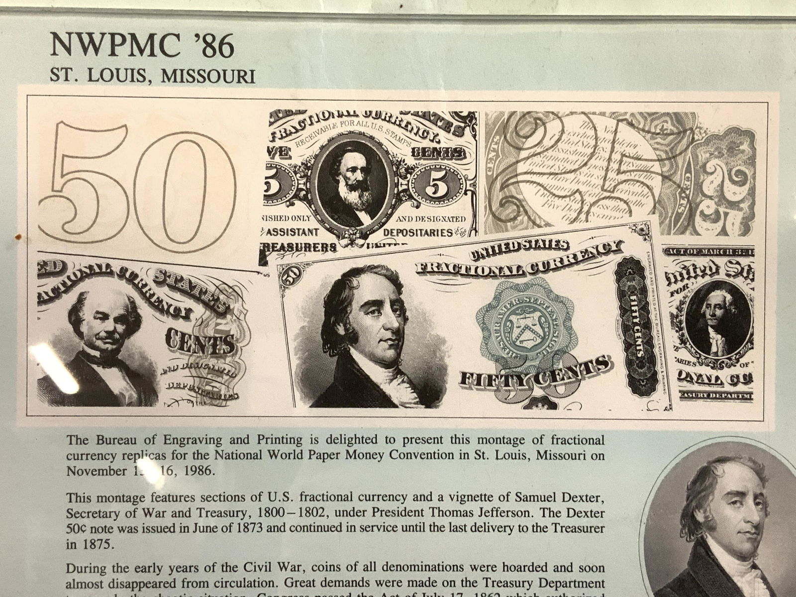 USA Bureau of Engraving Paper Money Collage (1 of 6)