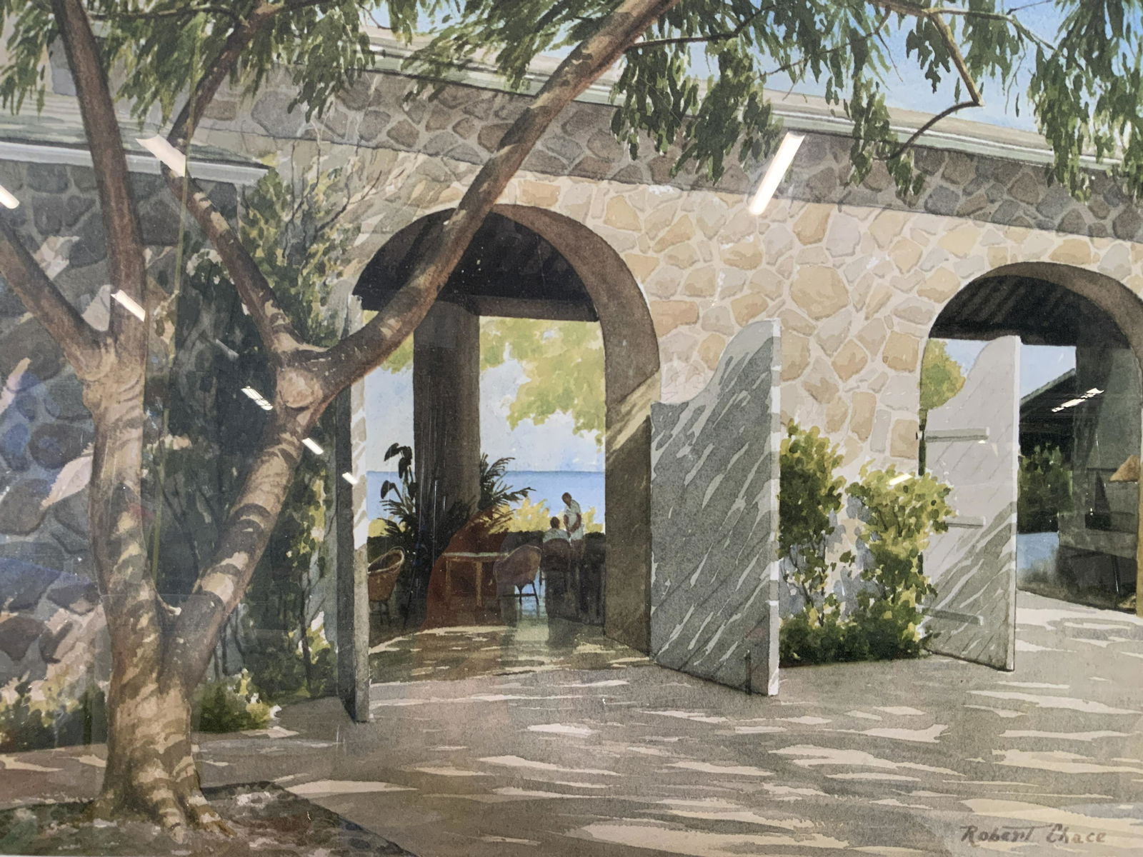 ROBERT CHASE Signed Lithograph of Watercolor (1 of 7)