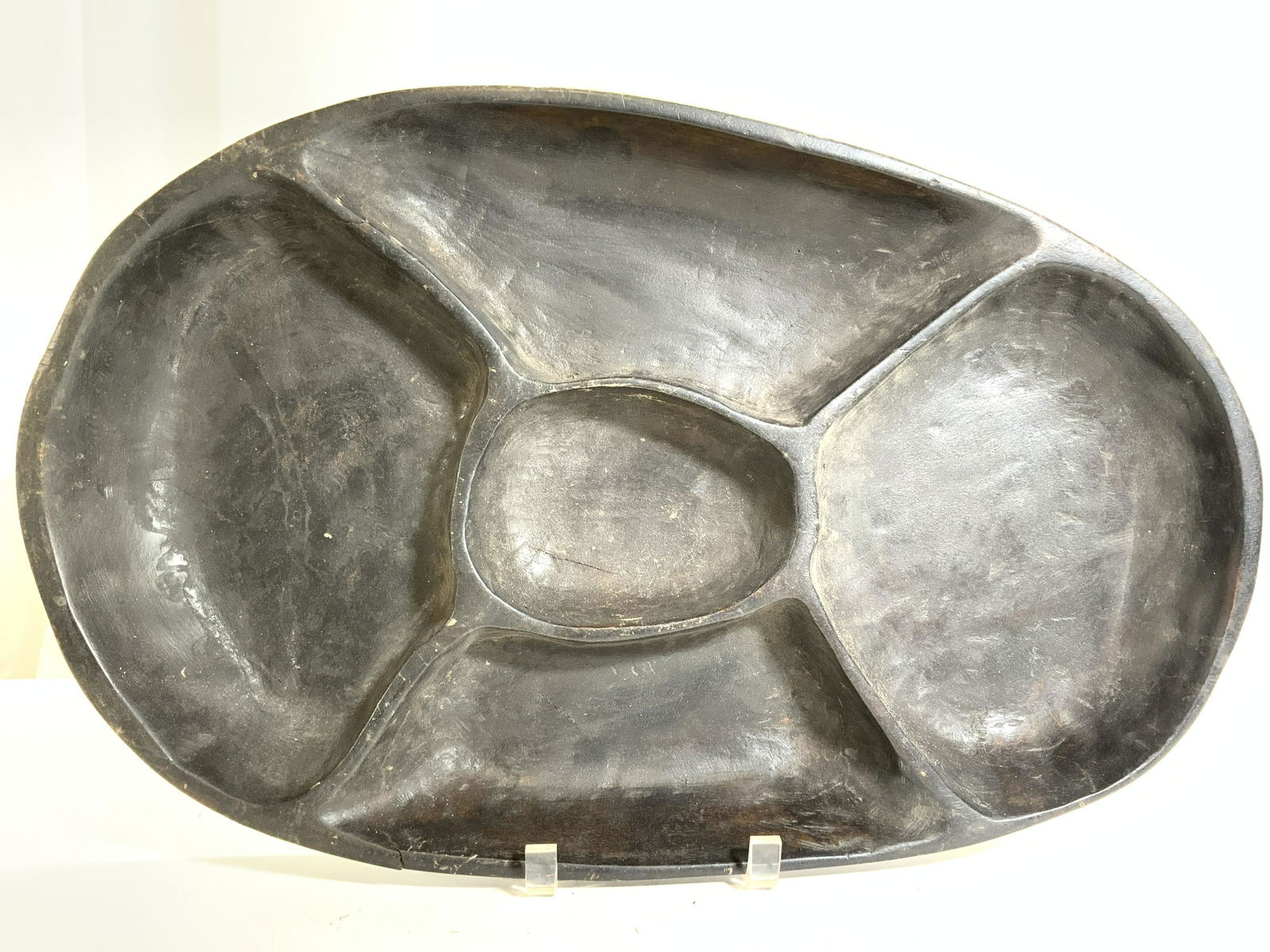 Vintage Carved Wooden Chip & Dip Tray (1 of 8)