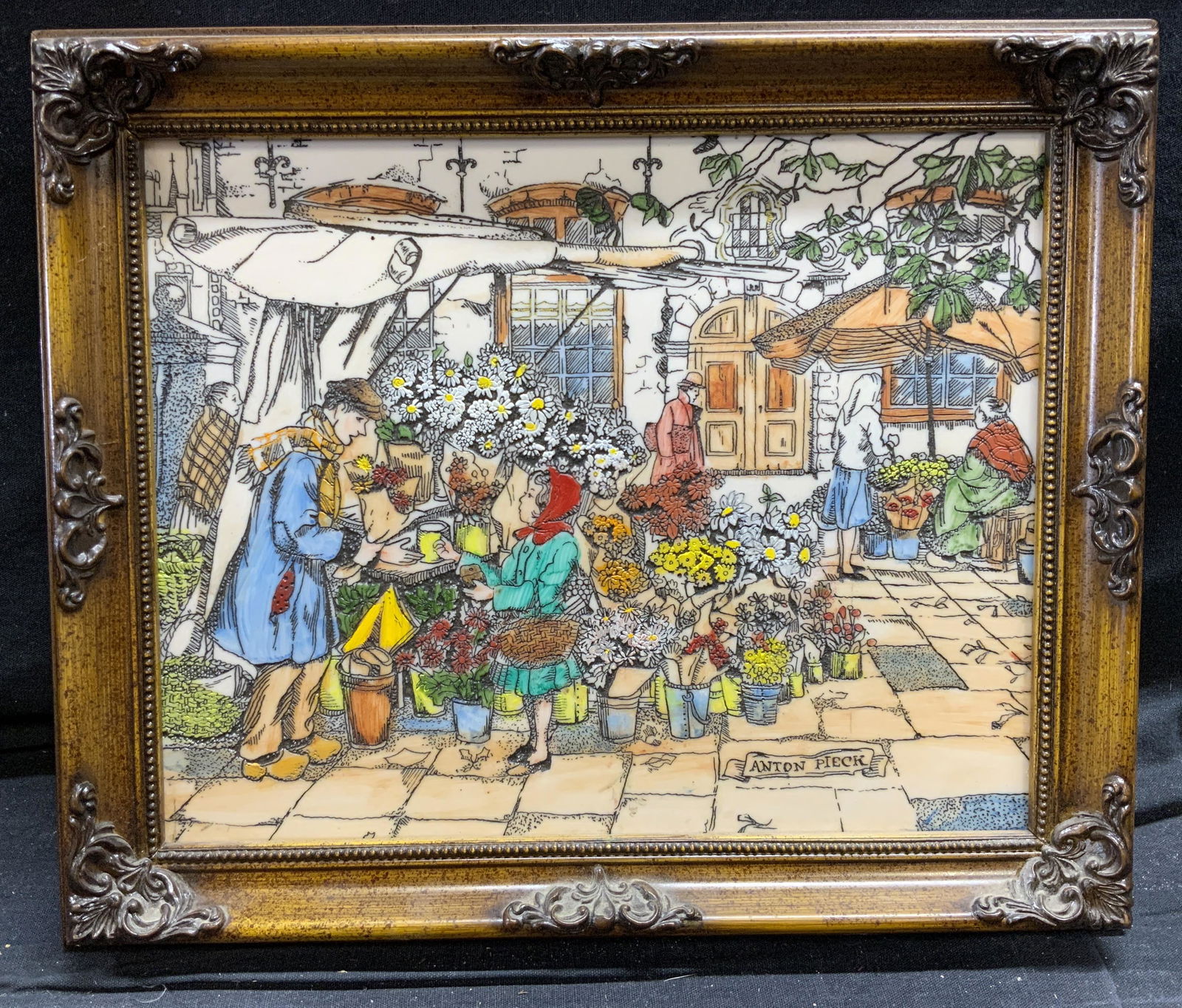 ANTON PIECK Colored Etching Plate (1 of 6)