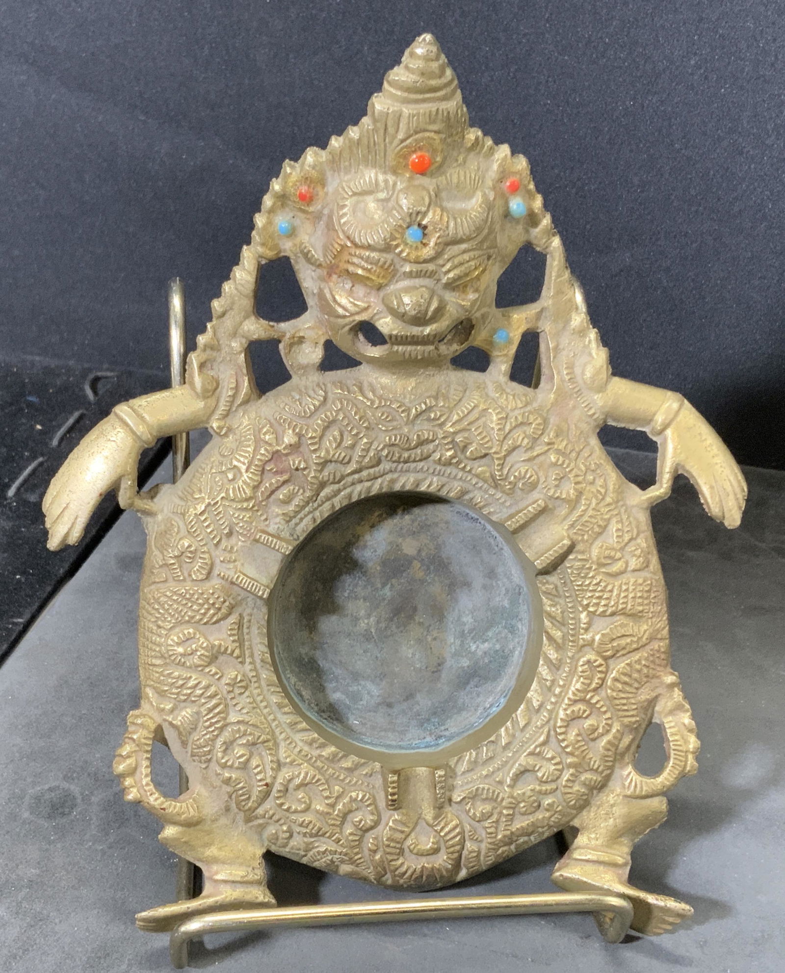 Vintage Etched Brass Dish (1 of 5)