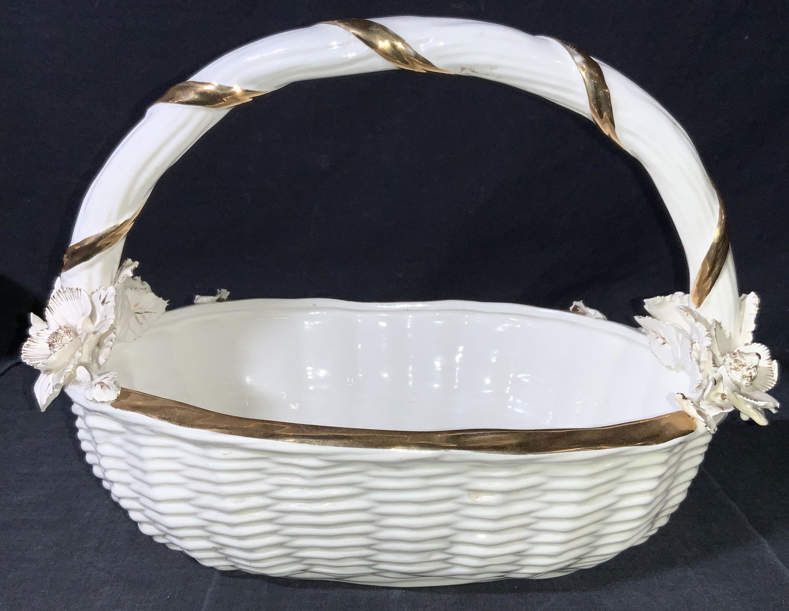 RAMGI Porcelain & Gilded Handled Basket (1 of 11)