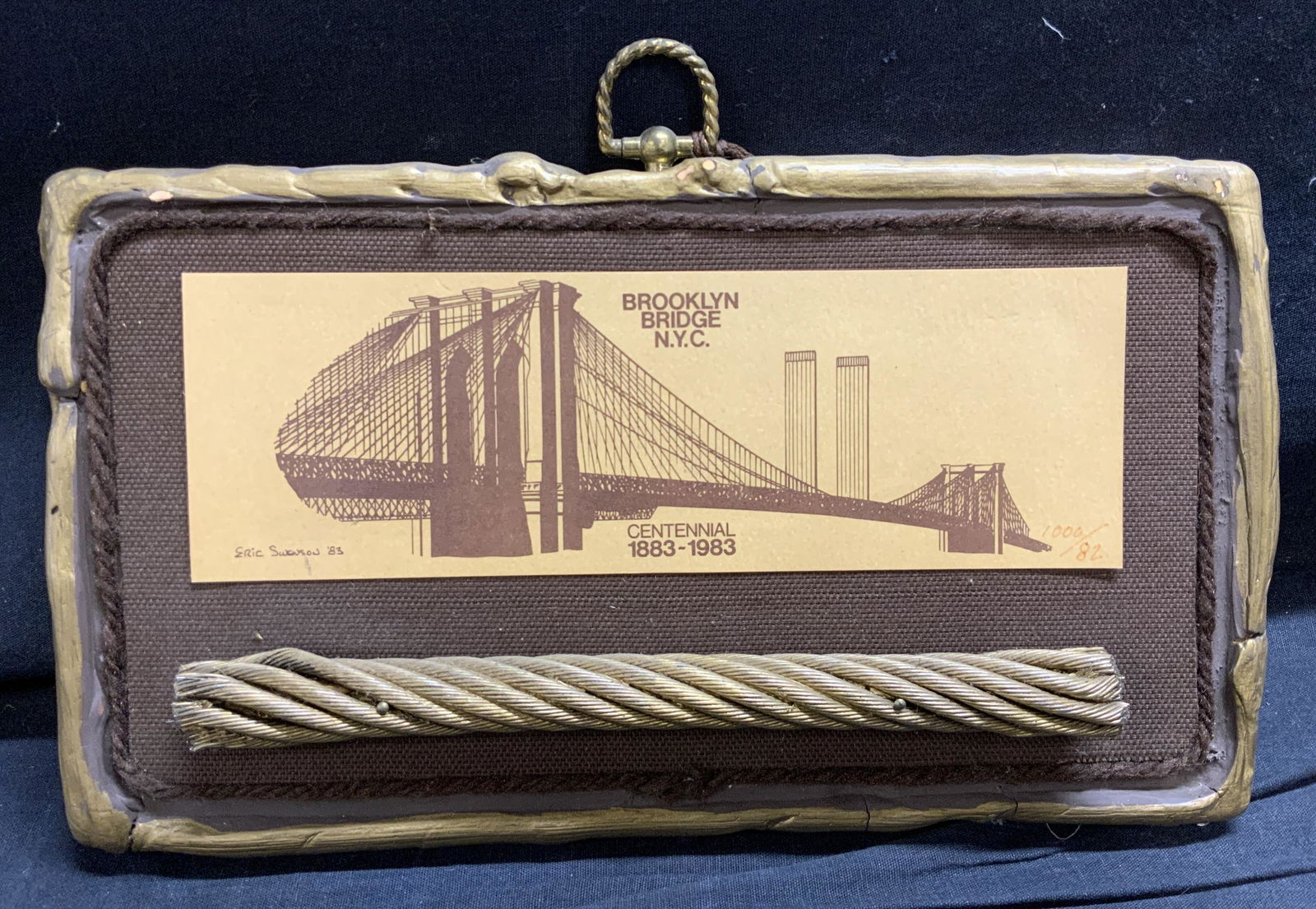 Vintage Brooklyn Bridge Centennial Suspension Cord (1 of 4)
