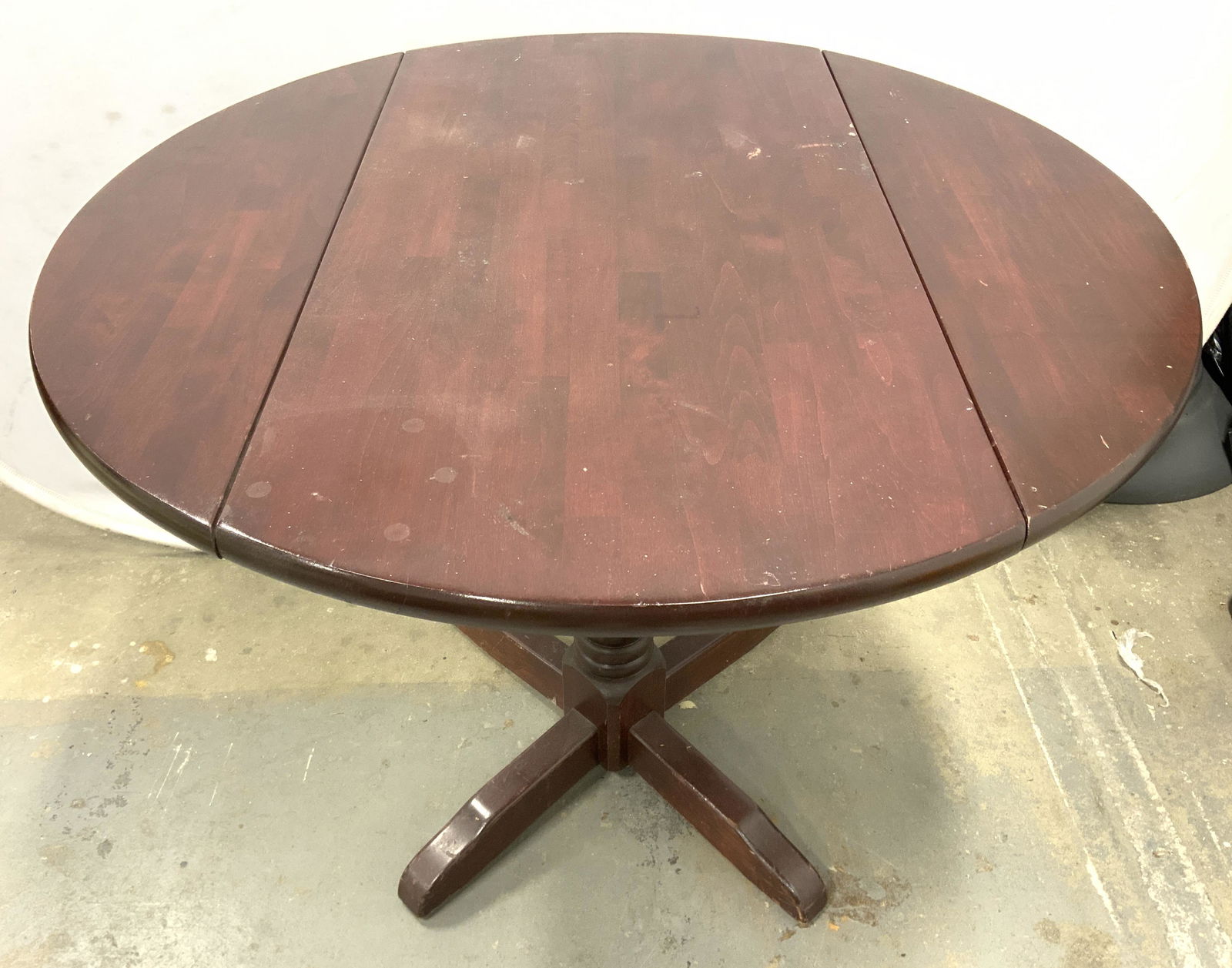 Vintage Carved Wooden Drop Leaf Snack Table (1 of 10)