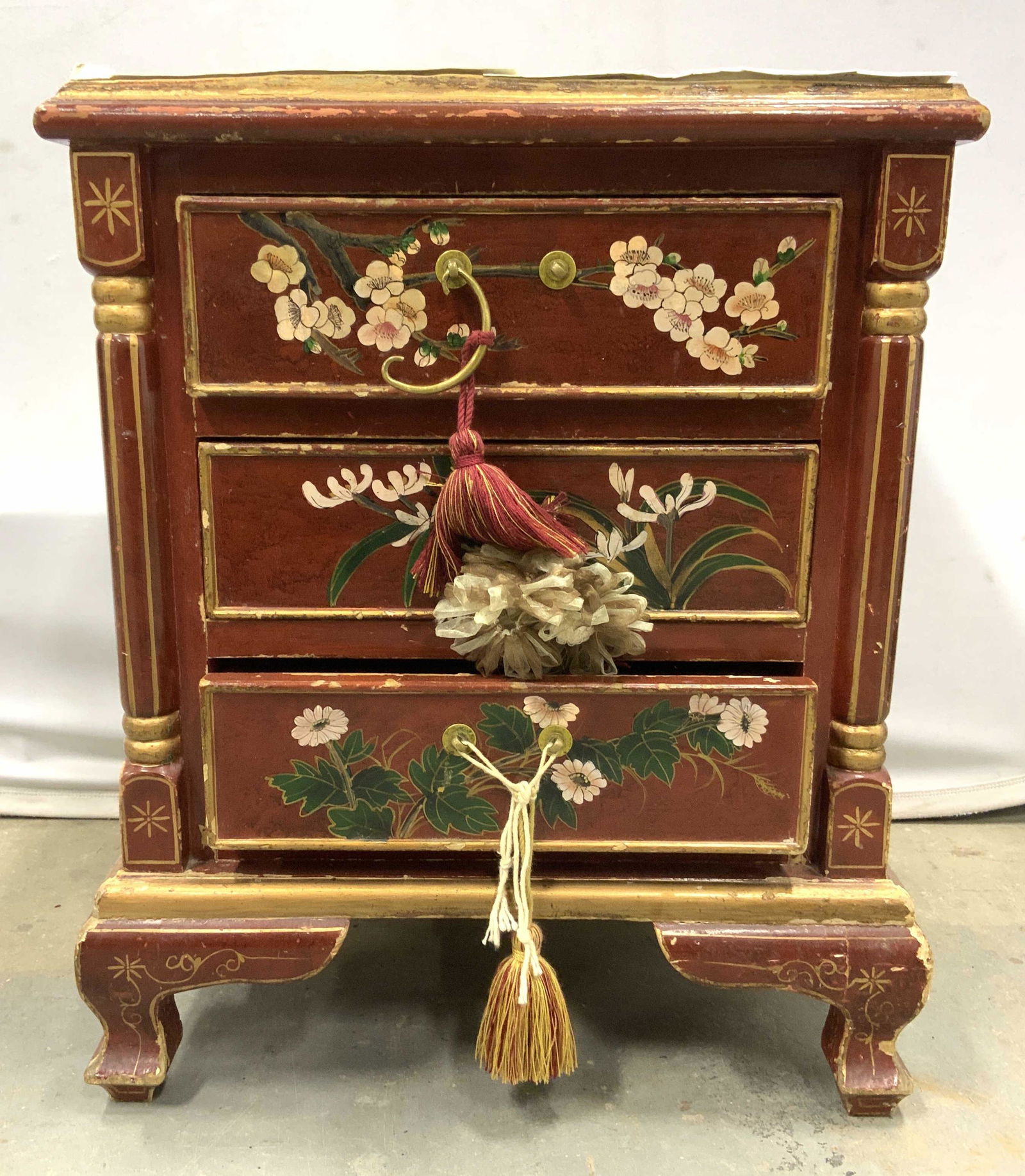 Antique Hand Painted Wooden Chest of Drawers (1 of 11)