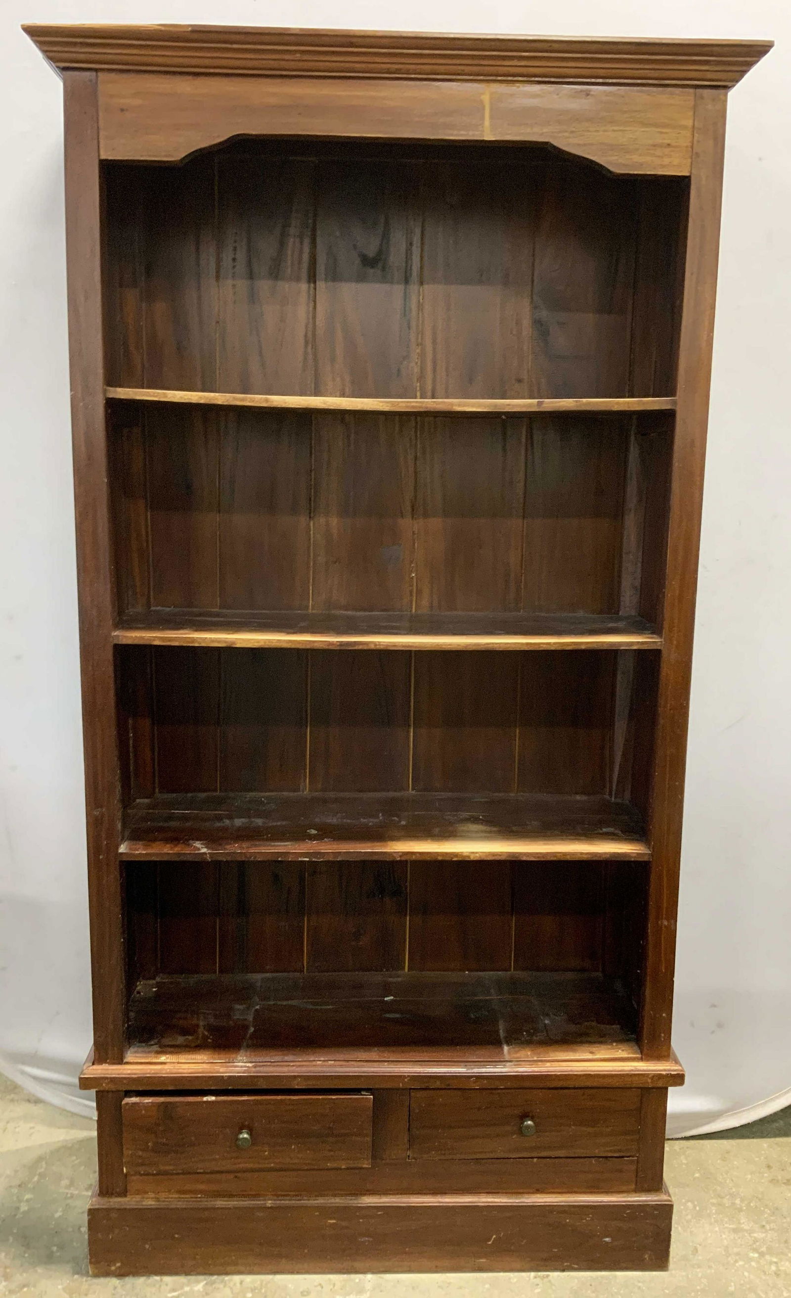 Vintage Wooden Bookcase W Drawers (1 of 9)