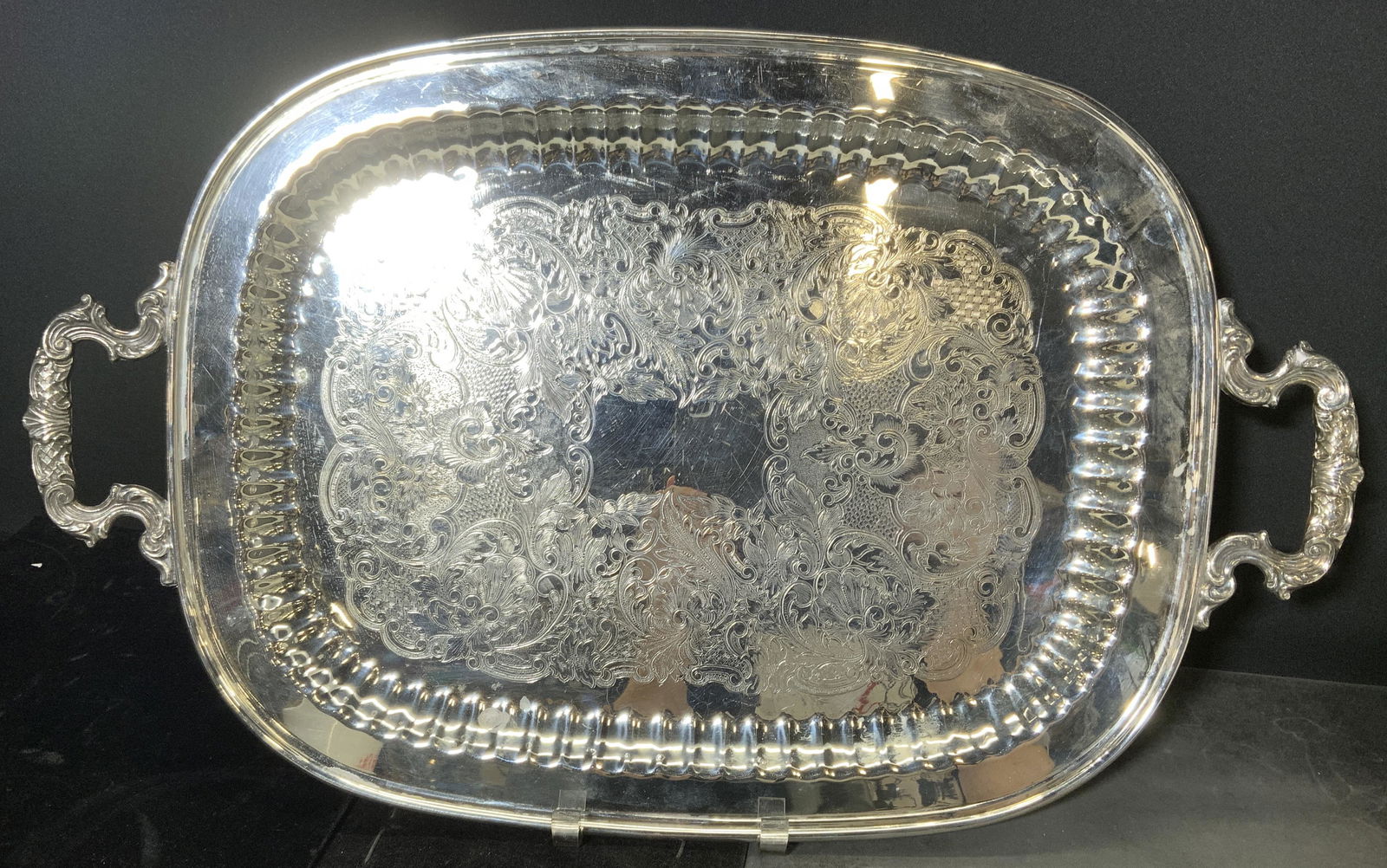 EALES SILVERPLATED Serving Tray (1 of 5)