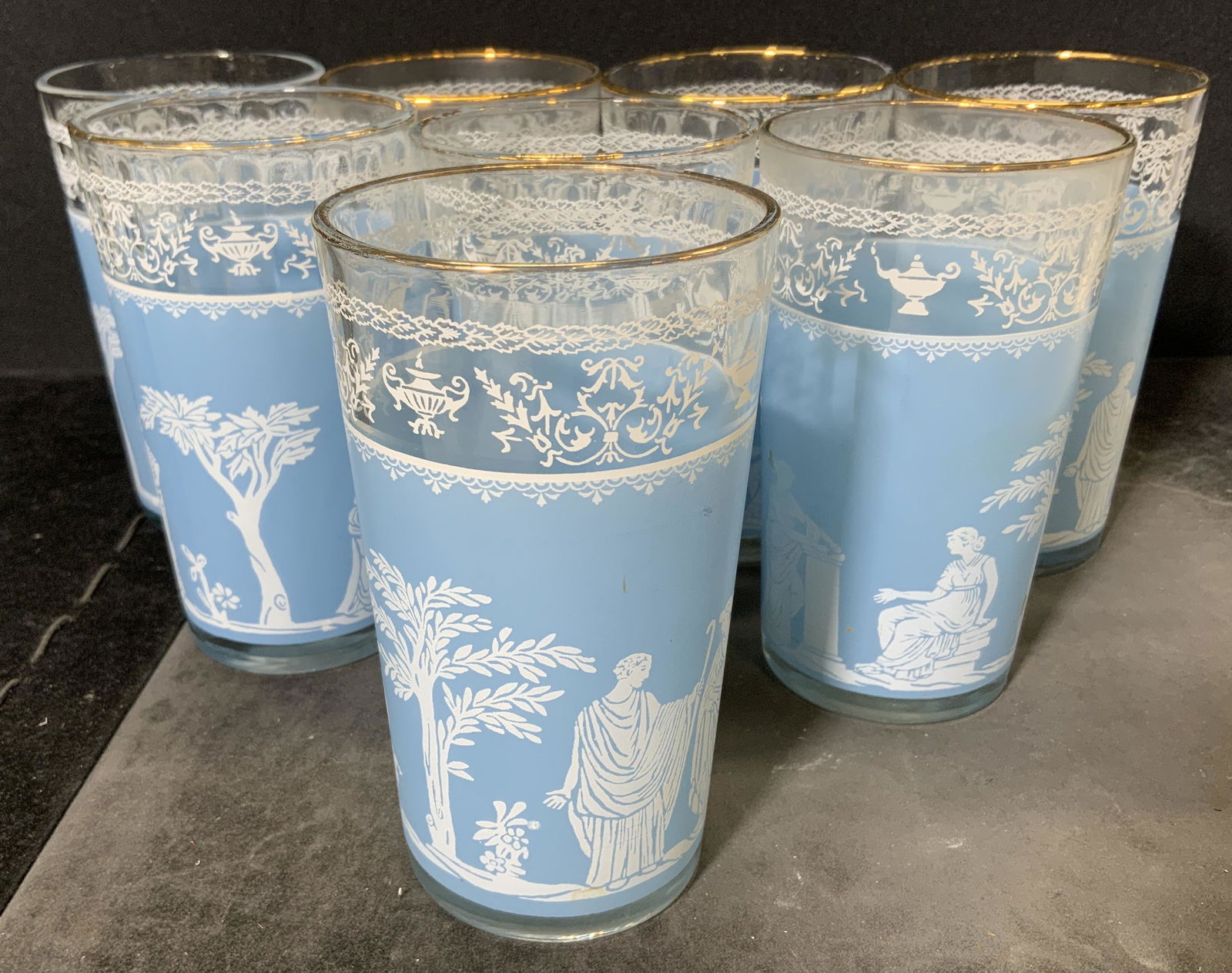 JEANETTE GLASS CO Group Lot 8 Glasses (1 of 6)