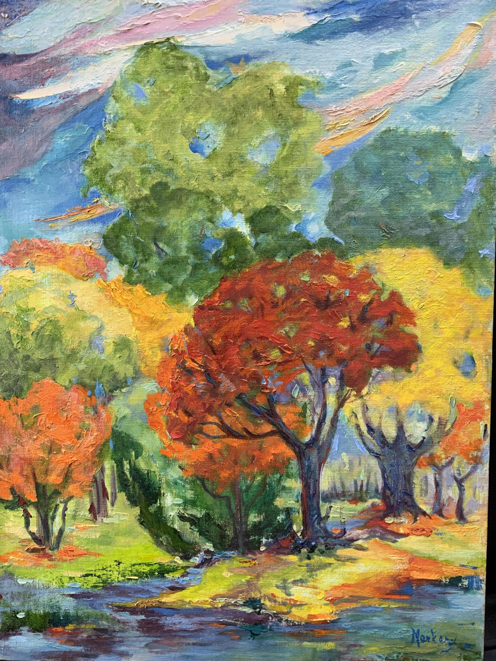 ALEXANDRA MERKER Signed Acrylic on Board, (1 of 7)