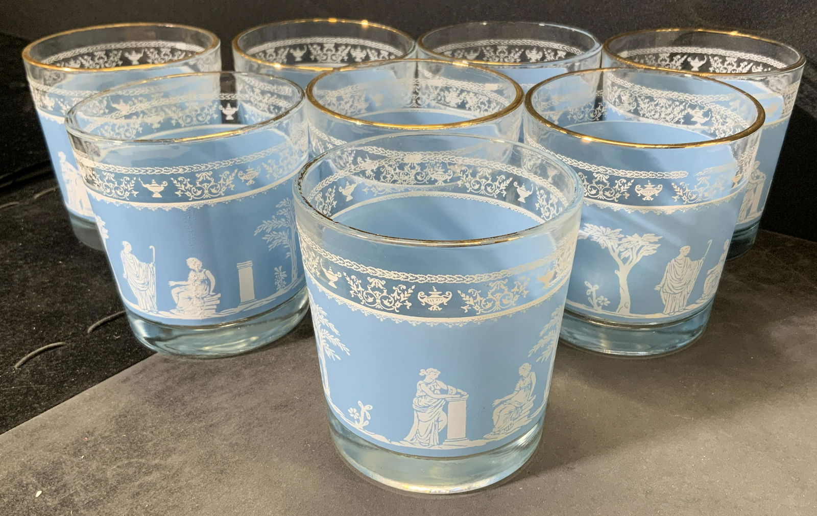JEANETTE GLASS CO. Group Lot 8 Tumblers (1 of 5)