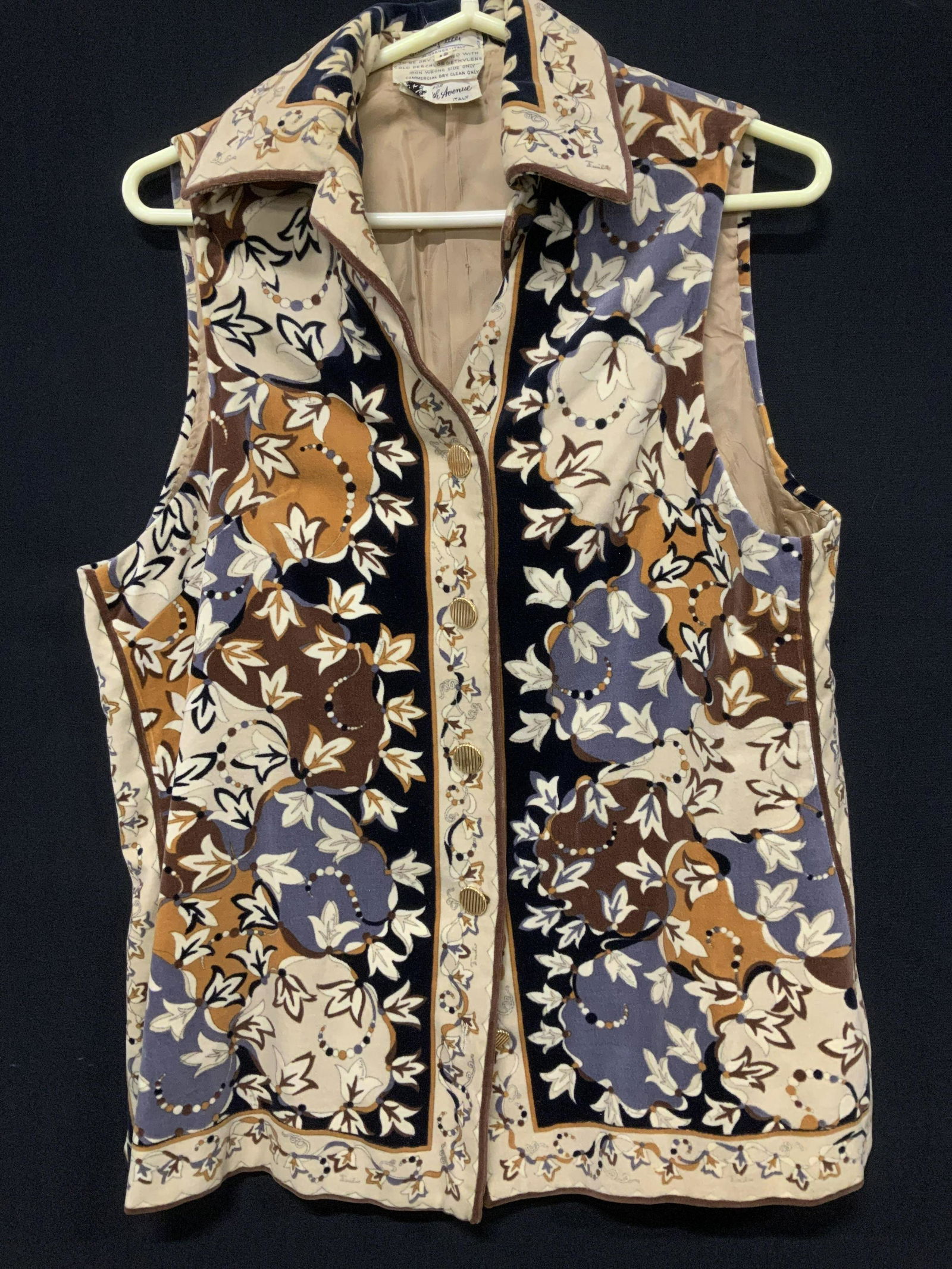 Emilio Pucci Mid Century Sgn Plush Vest, Italy (1 of 8)