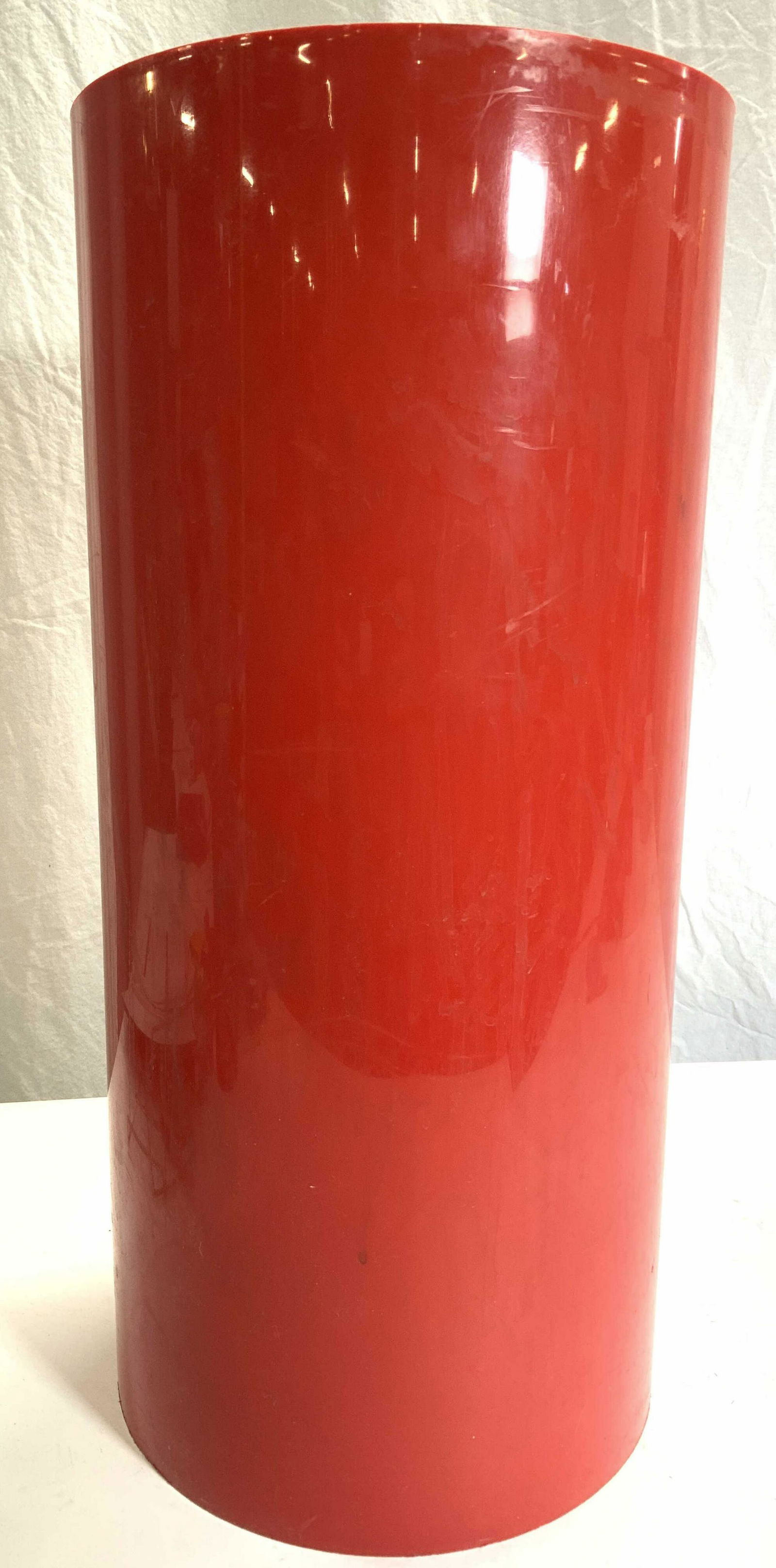 KARTELL Red Plastic Cylindrical Vessel (1 of 8)