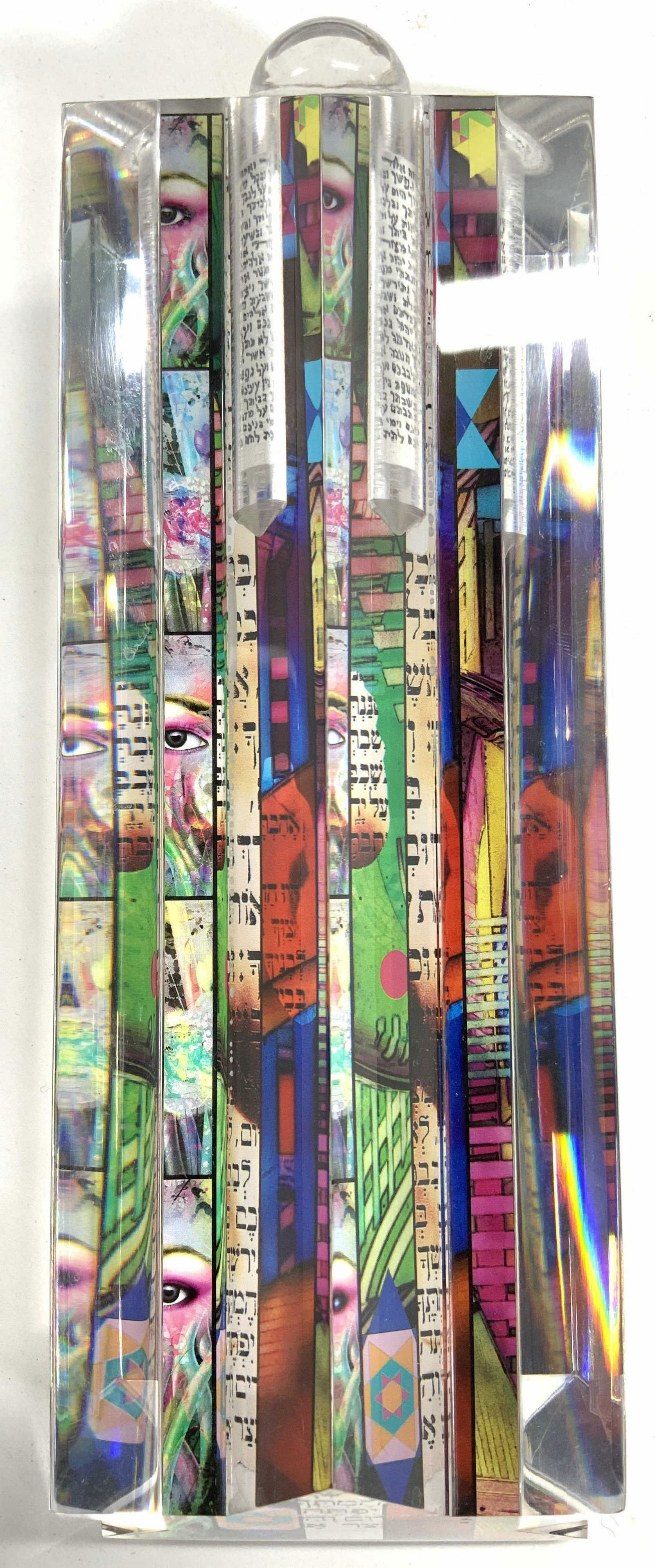 Signed YANKEL GINZBERG Acrylic Judaica Sculpture (1 of 9)