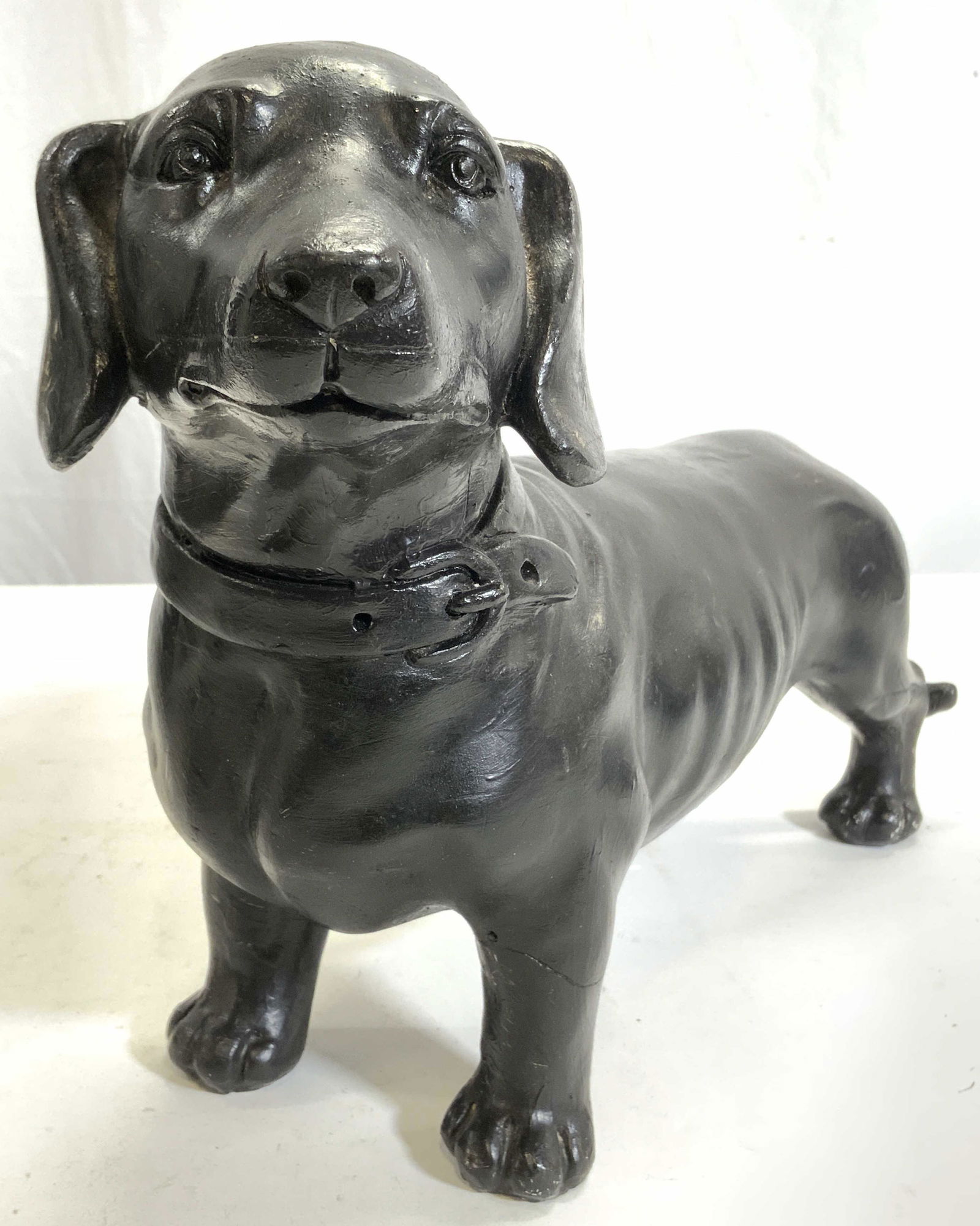 Painted Composite Dog Sculpture Figure (1 of 10)