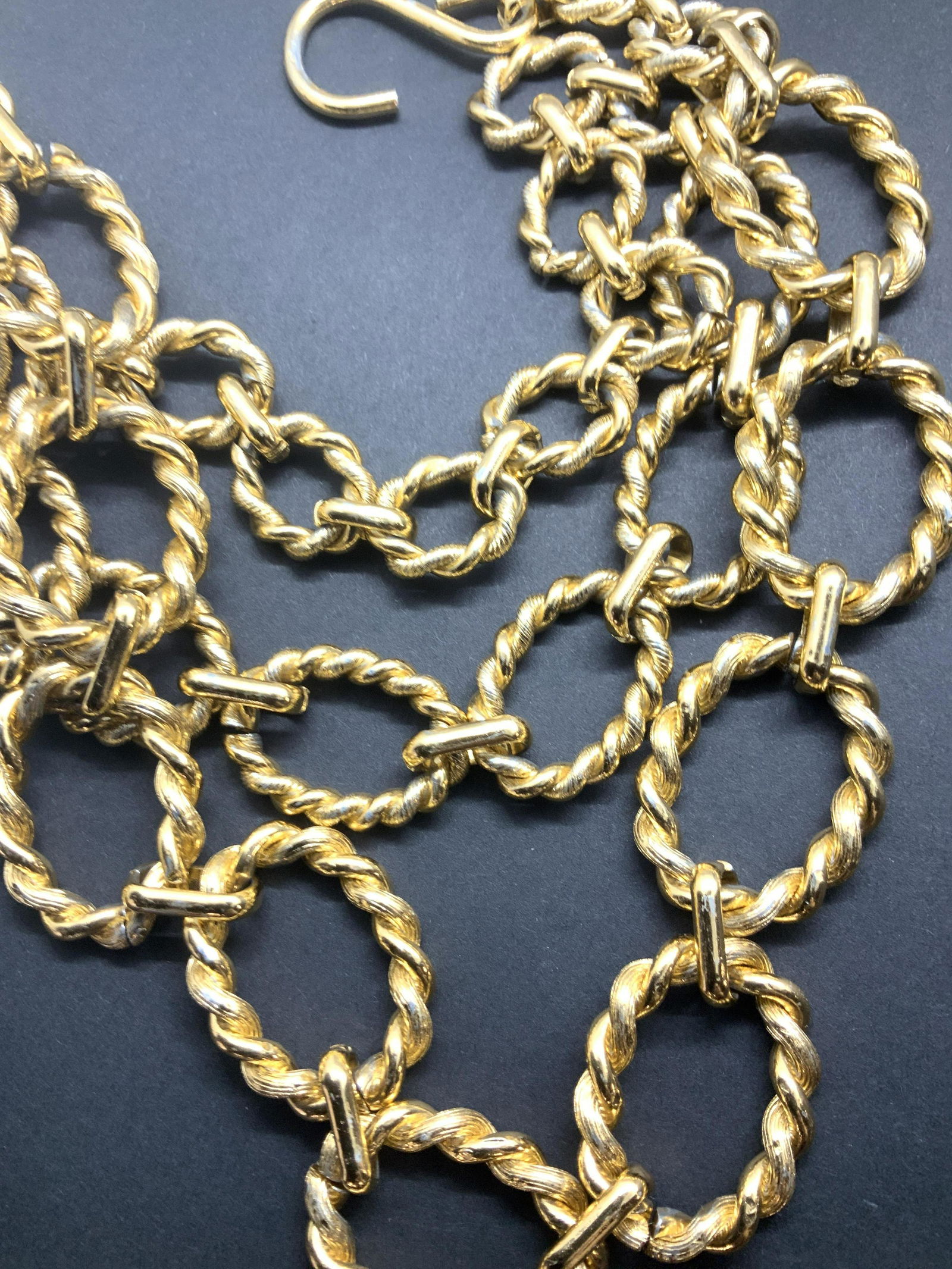 Lightweight Goldtone Chain Belt (1 of 6)