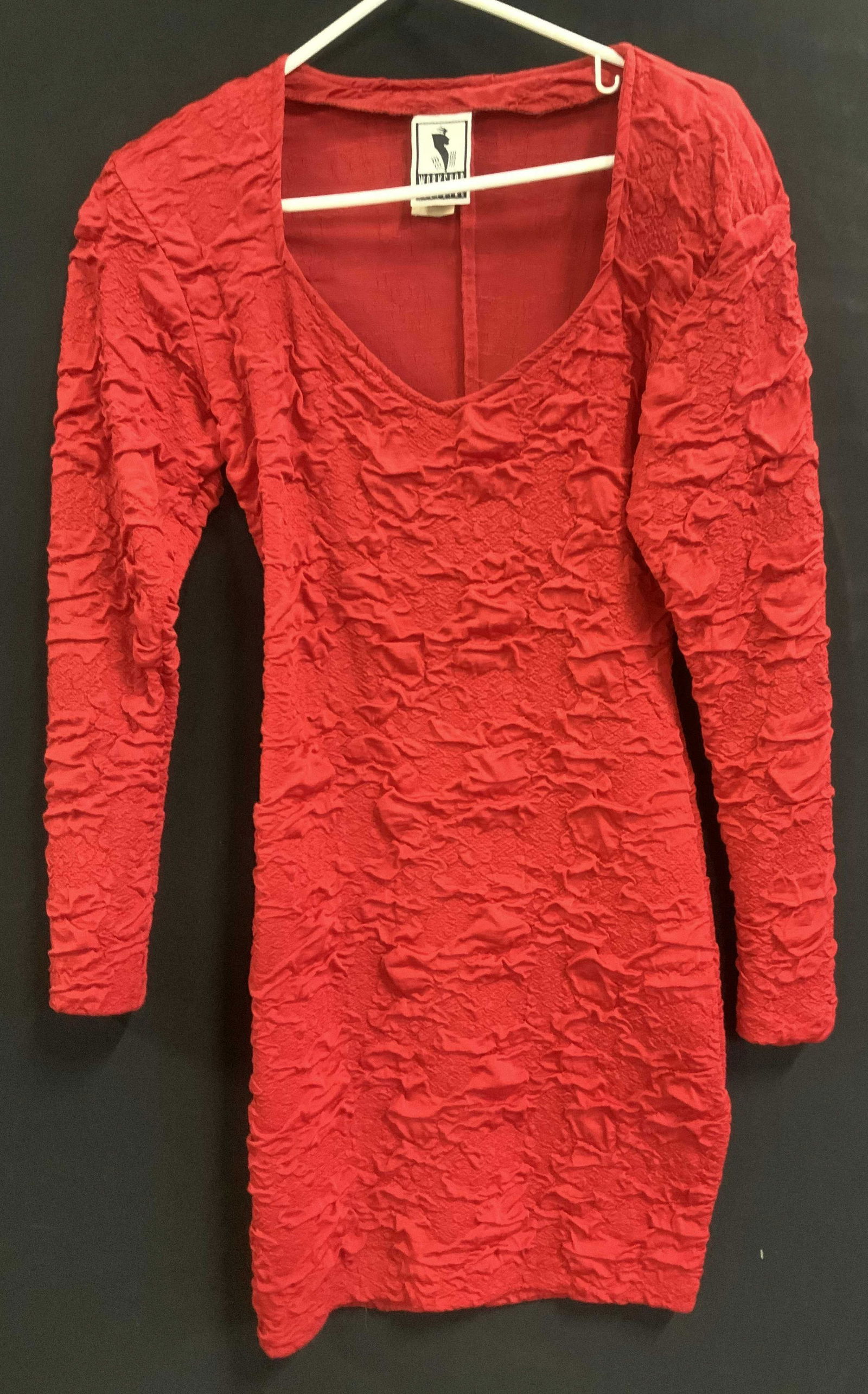 WORKSHOP Brand Poly Lycra Ruched Dress (1 of 6)