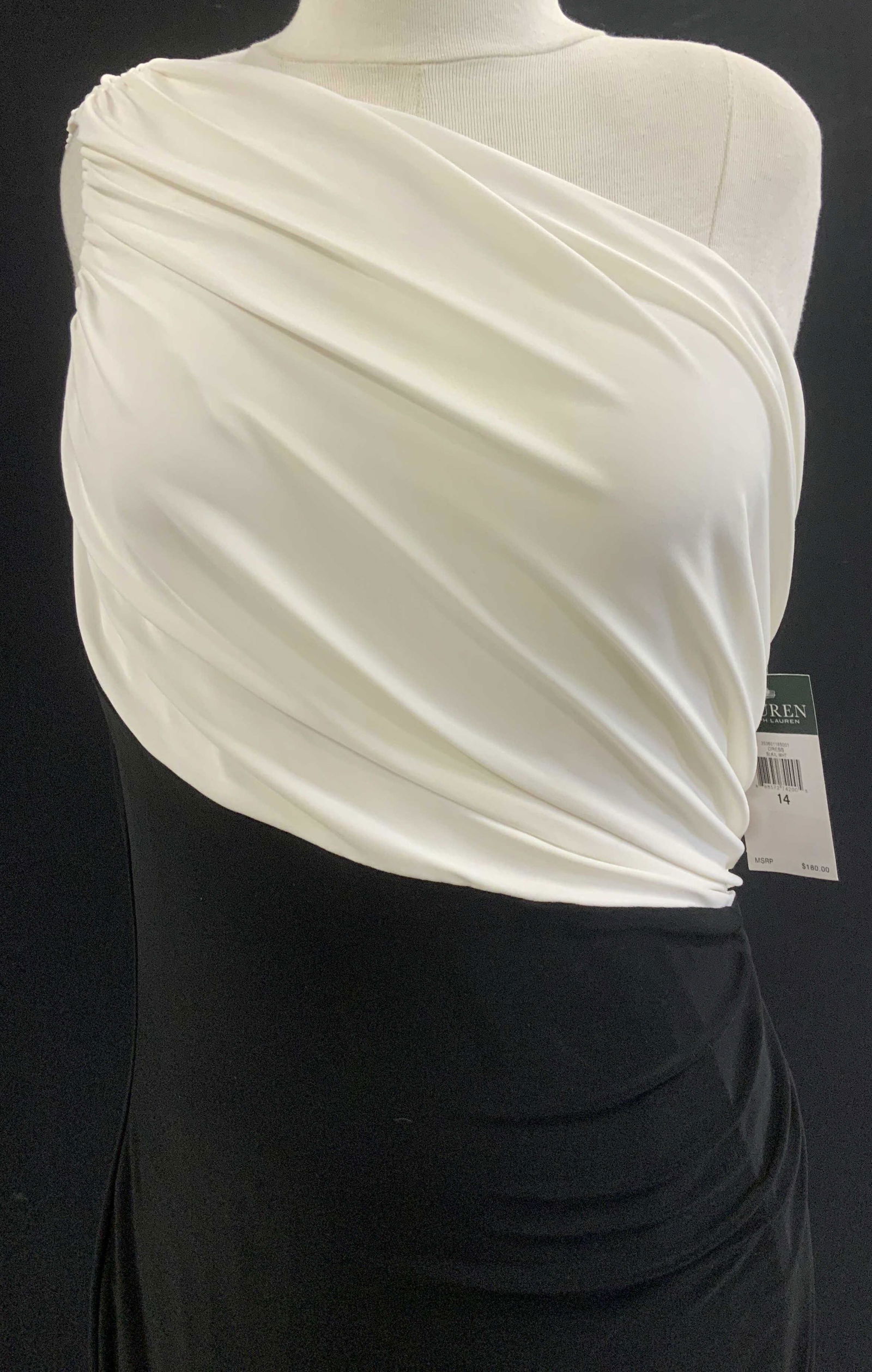 Ralph Lauren 1 Shoulder Cocktail Dress, NWT (1 of 11)