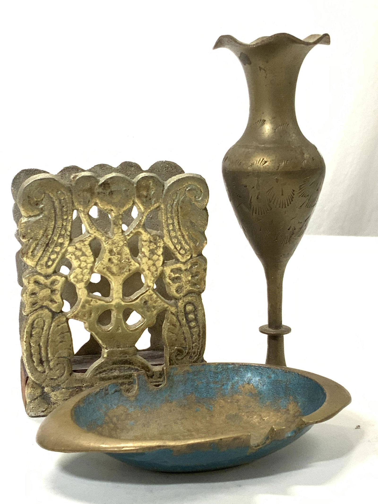 Group Lot 3 Brass Tabletop Accessories (1 of 9)